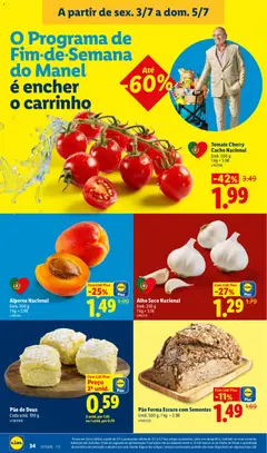 Pré-visualização Tomate Cherry Cacho Nacional, Emb. 500 g válido de 29/06/2026 | Página: 34