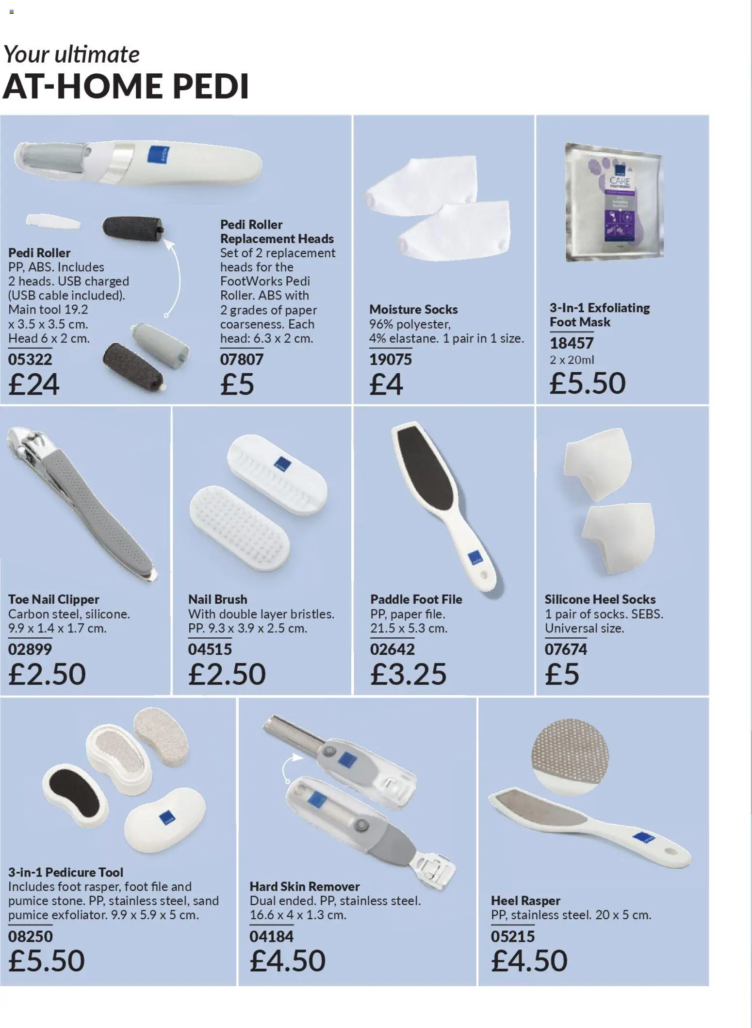 {H1} | Page: 164 | Products: Brush, Mask, Socks, Cable