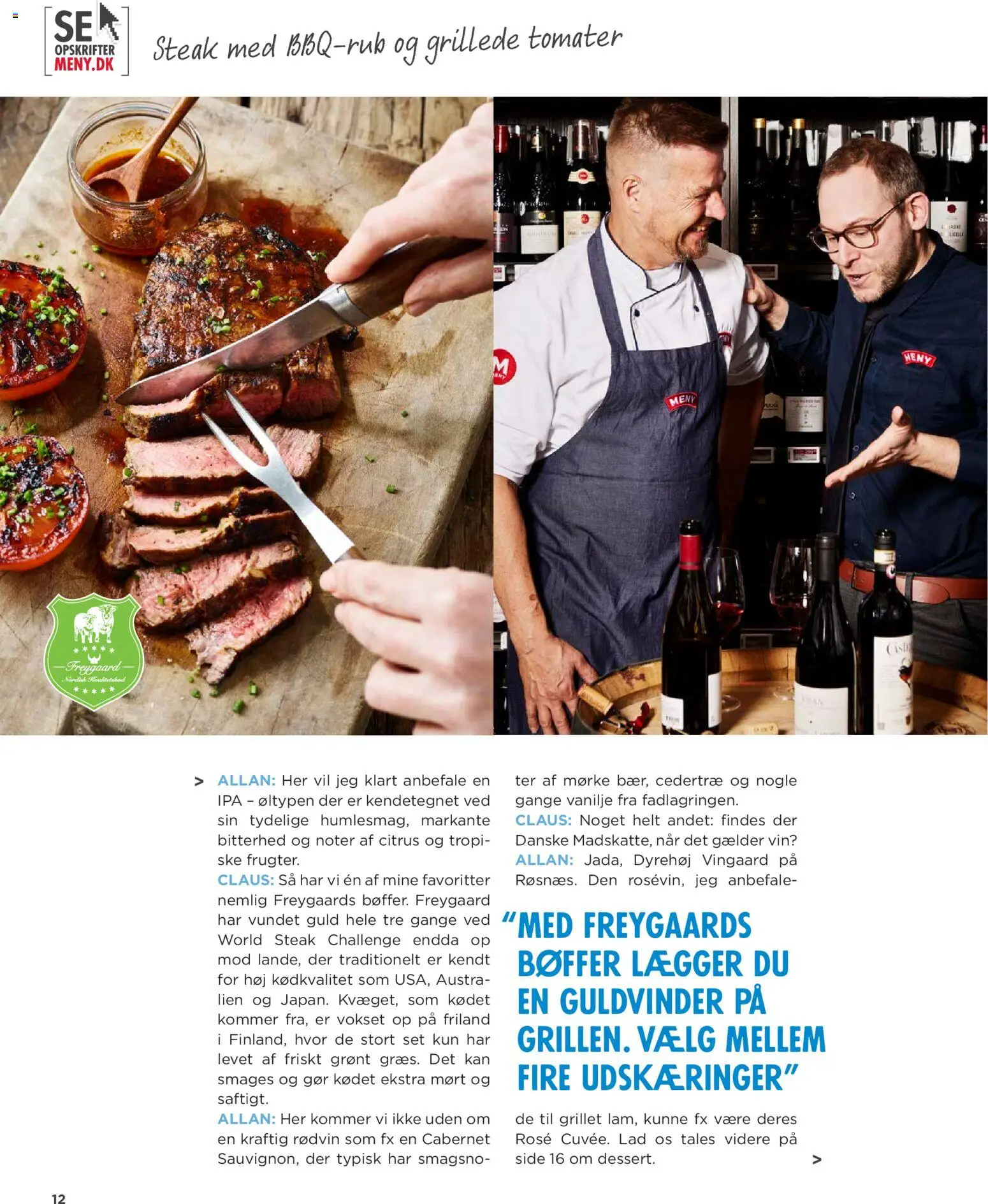 Meny tilbudsavis – gyldig fra 04.06.2026 | Side: 12 | Produkter: Vin, Tomater, Bøffer, Vanilje