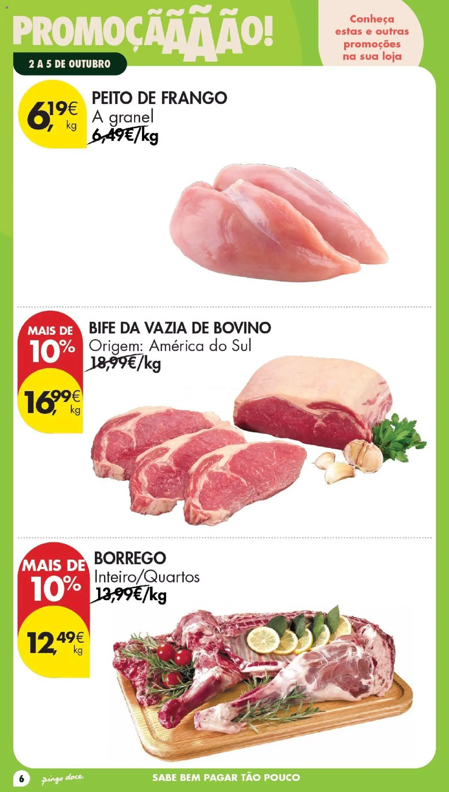 Pingo Doce Poupe este Fim de Semana │ válido de 02/10/2026 | Página: 6 | Produtos: Peito de frango, Frango, Bife