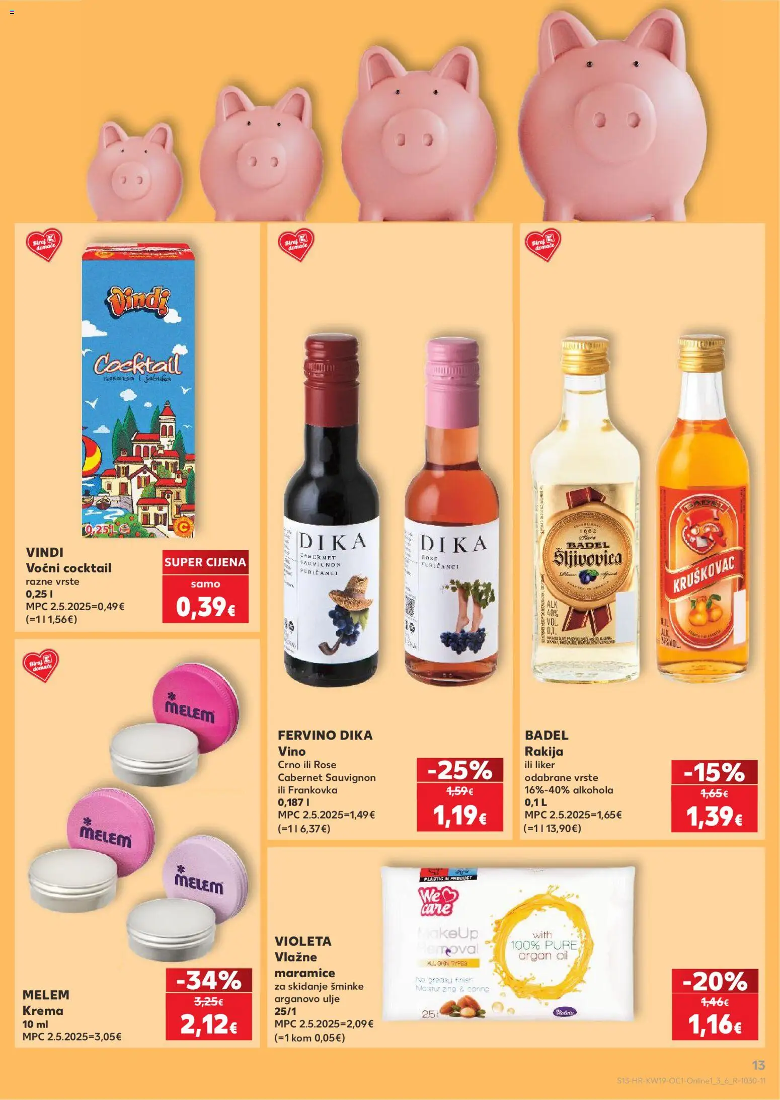 Kaufland katalog | vrijedi od 06.05.2026 | Stranica: 13 | Proizvodi: Ulje, Melem, Liker, Violeta