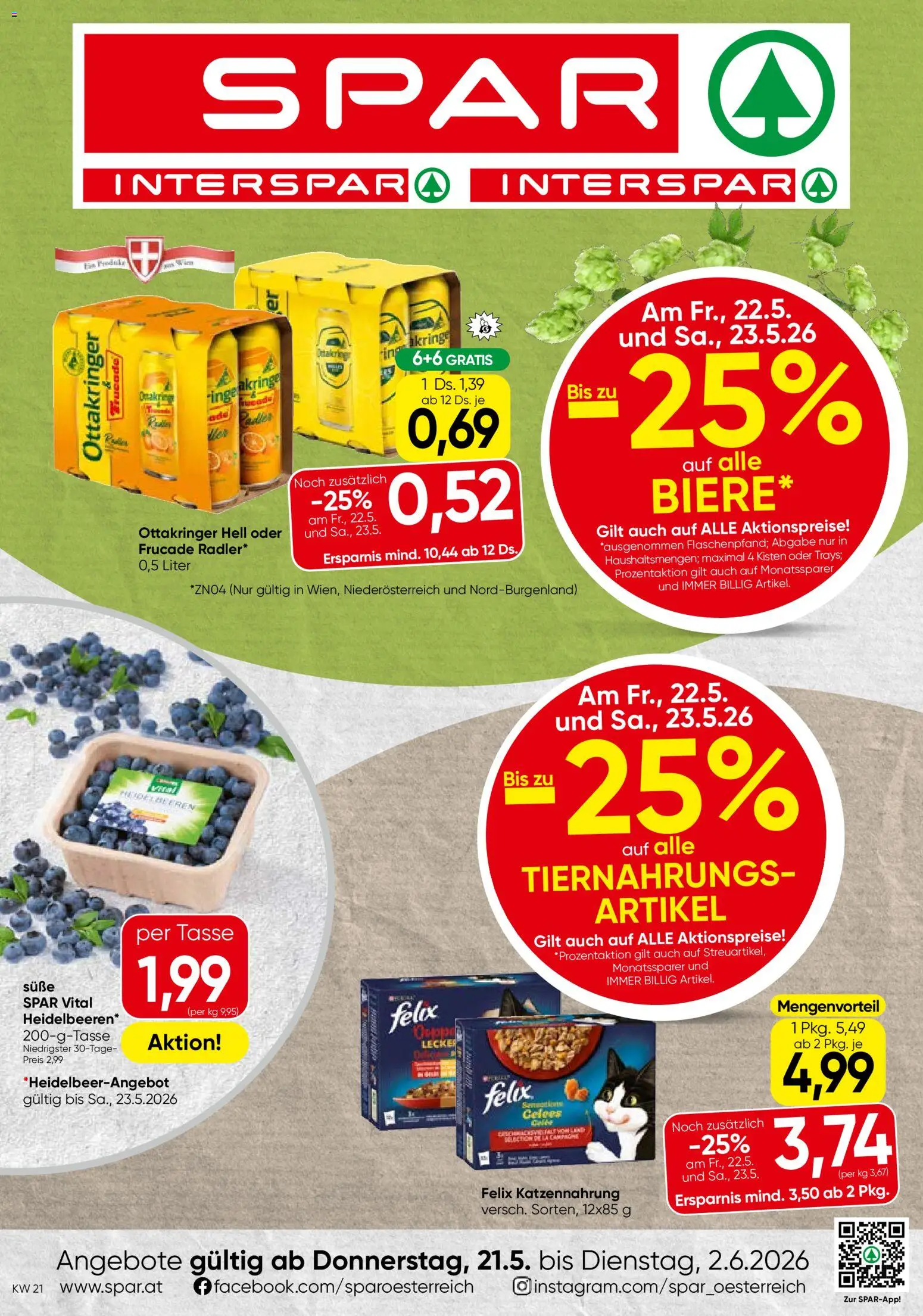 Spar Flugblatt - Wien gültig ab 21.05.2026 | Seite: 1