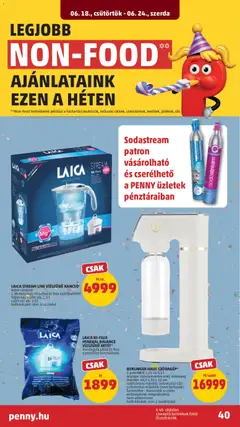 LAICA STREAM LINE VÍZSZŰRŐ KANCSÓ*, fehér színben, 1 db magnézium active bi-flux szűrőbetéttel, teljes kapacitás: kb. 2,3 l, szűrt víz: kb. 1,2 l, bolti készlet: min. 6 cs./üzlet - amely érvényes a következő dátumtól: 18.06.2026 | Oldal: 42