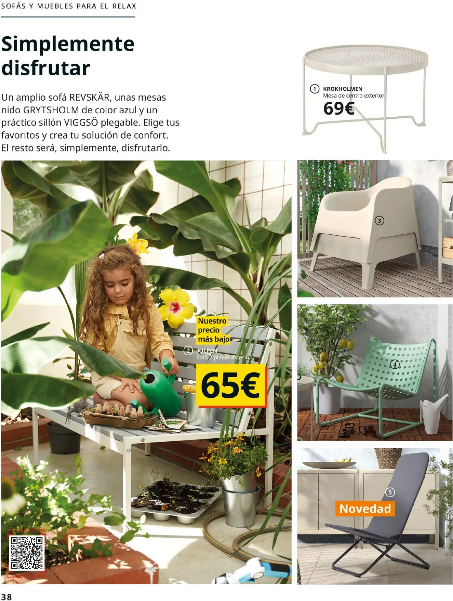 Catálogo IKEA Muebles de exterior │ válido desde el 17/12/2025 | Página: 38 | Productos: Sofás, Sofá, Sillón, Mesa