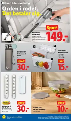 Batteridreven 3i1 støvsuger, Mange anvendelsesmuligheder takket være suge-, blæse- og vakuum-funktion. 7 dele. gyldig fra 13/09/2026 | Side: 16 | Produkter: Rammer, Søm, Støvsuger