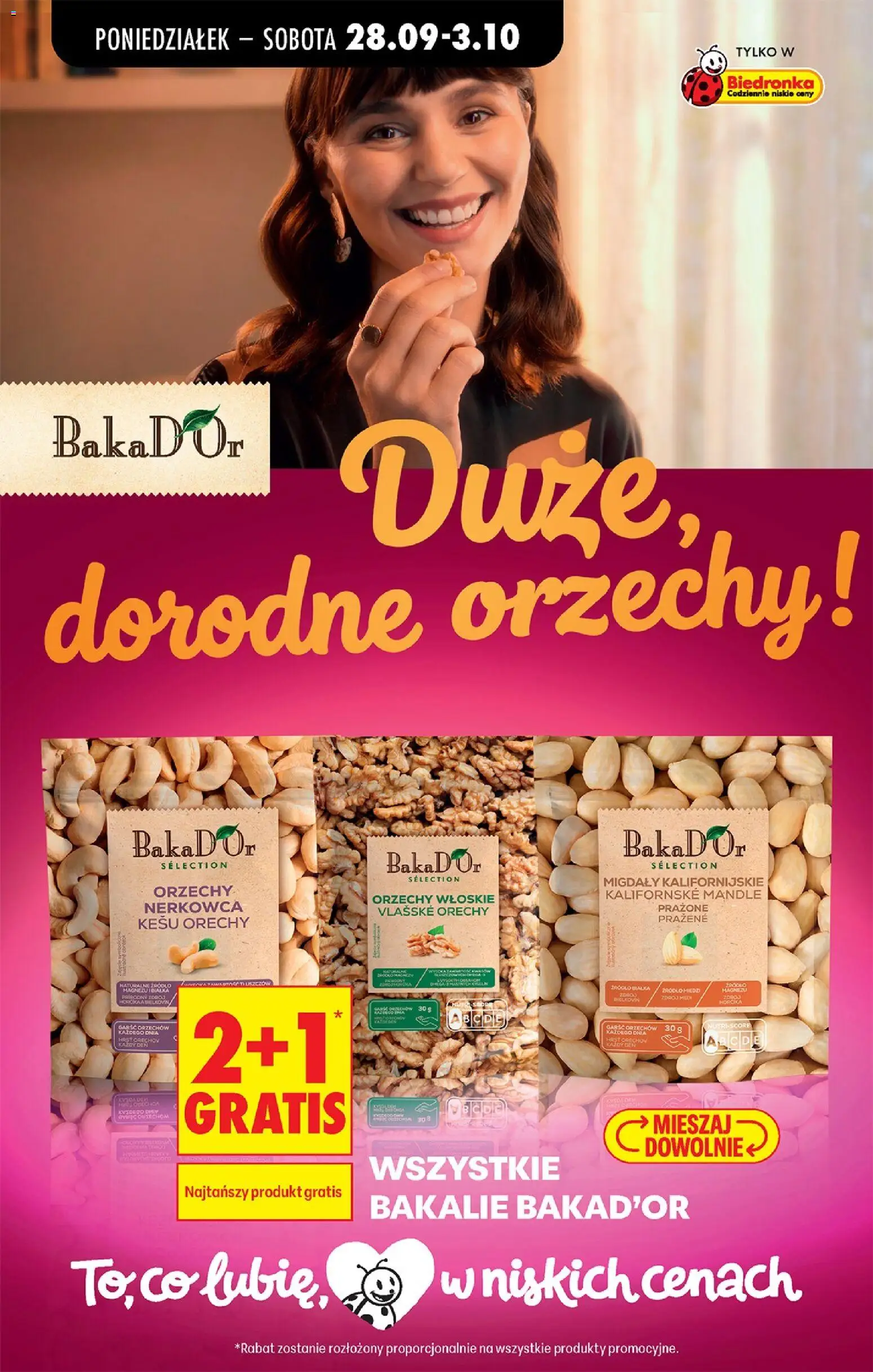 Biedronka Polsko leták - Codziennie niskie ceny od 28.09.2026 | Strana: 74 | Produkty: Kešu ořechy, Kešu, Ořechy, Mandle