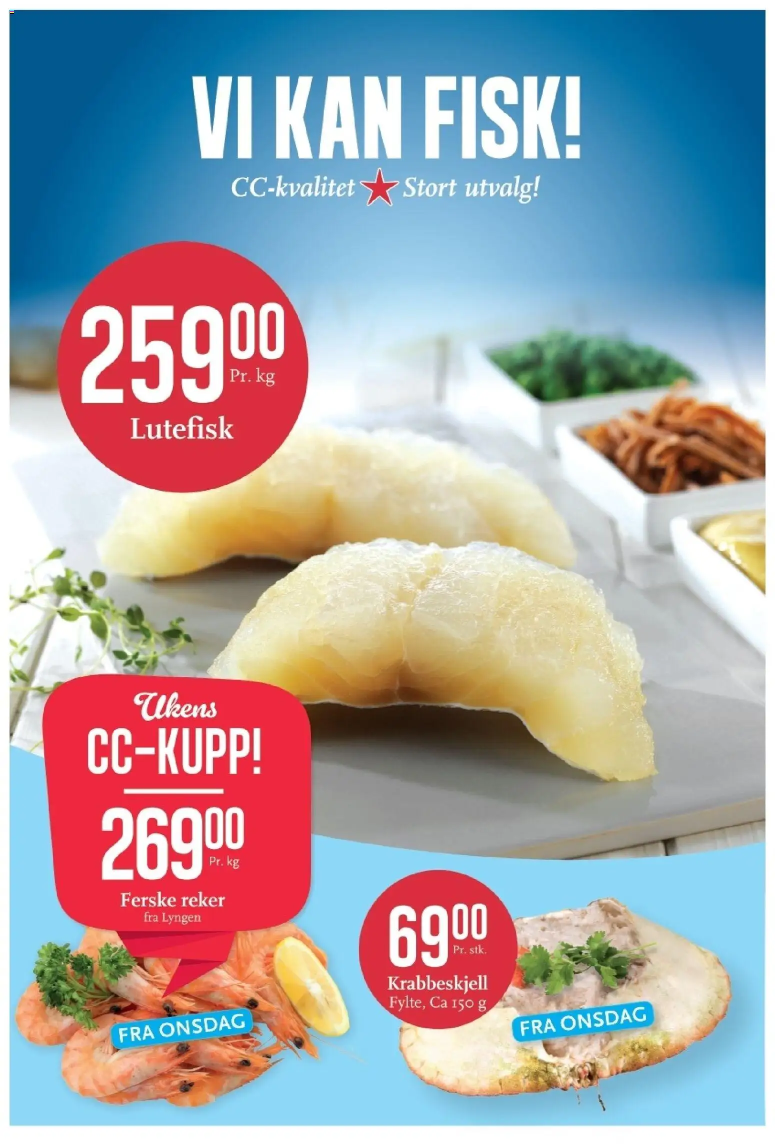 {H1} | Side: 6 | Produkter: Ferske reker, Fisk, Krabbeskjell, Reker