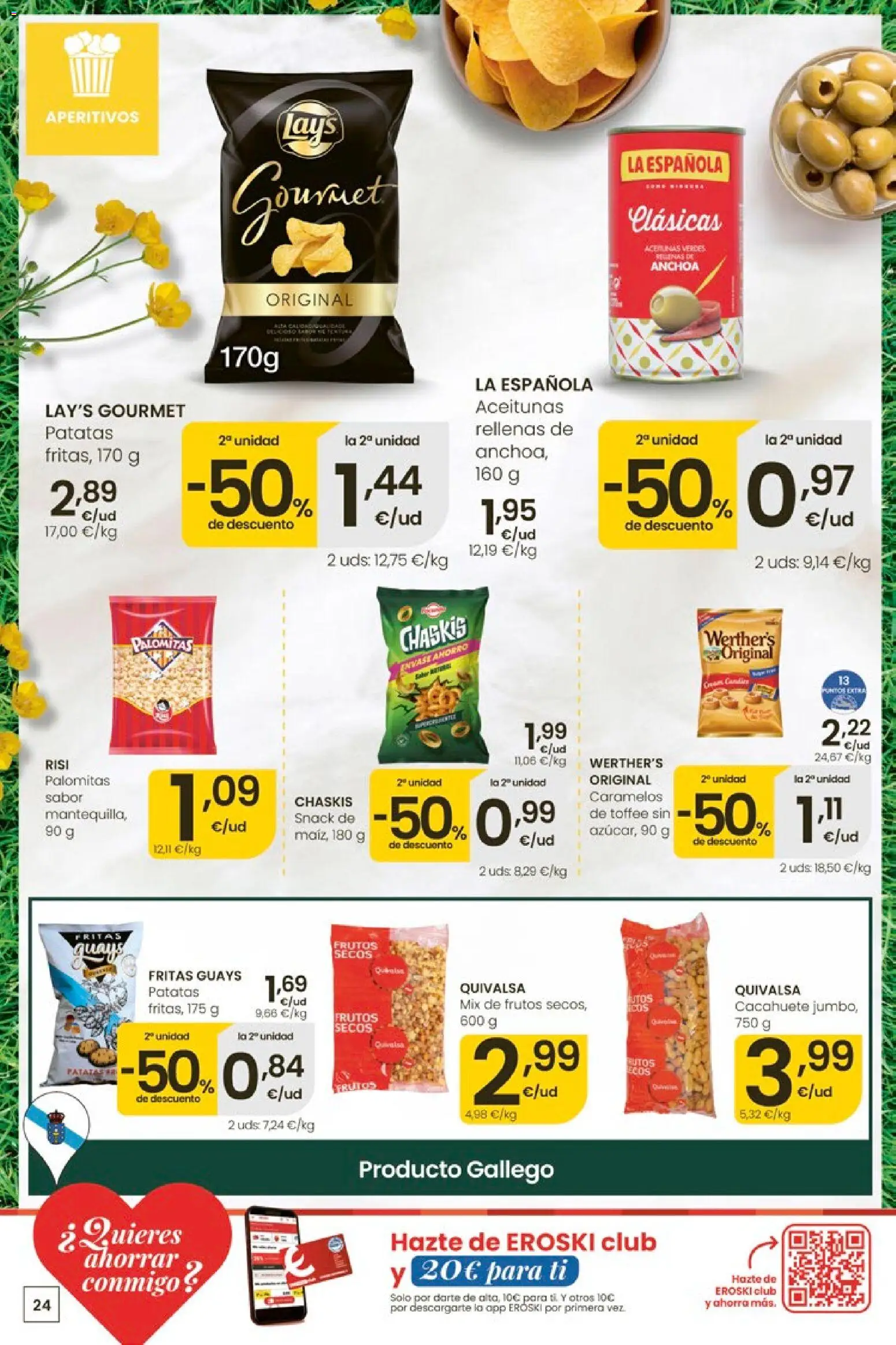 Eroski Quieres ahorrar conmigo │ válido desde el 14.05.2026 | Página: 24 | Productos: Frutos secos, Anchoa
