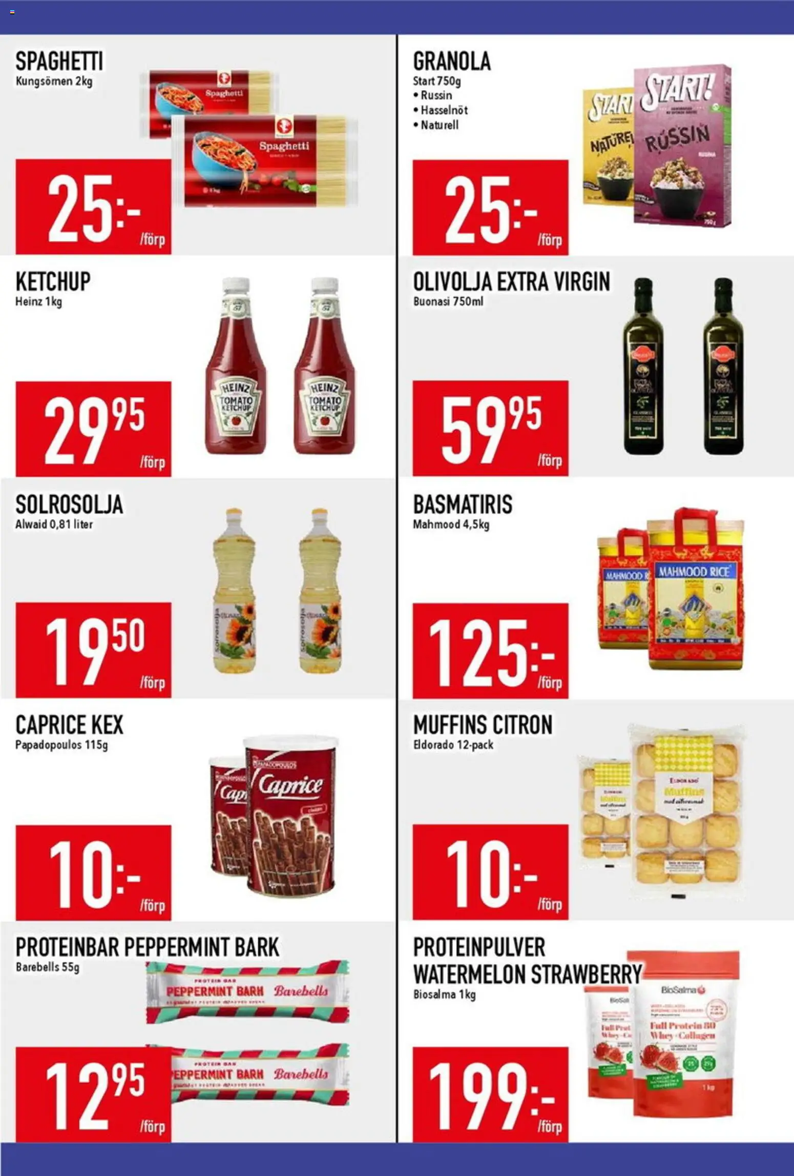 Matdax reklamblad aktuell från 04.05.2026 | Sida: 14 | Produkter: Olivolja, Granola, Spaghetti, Citron
