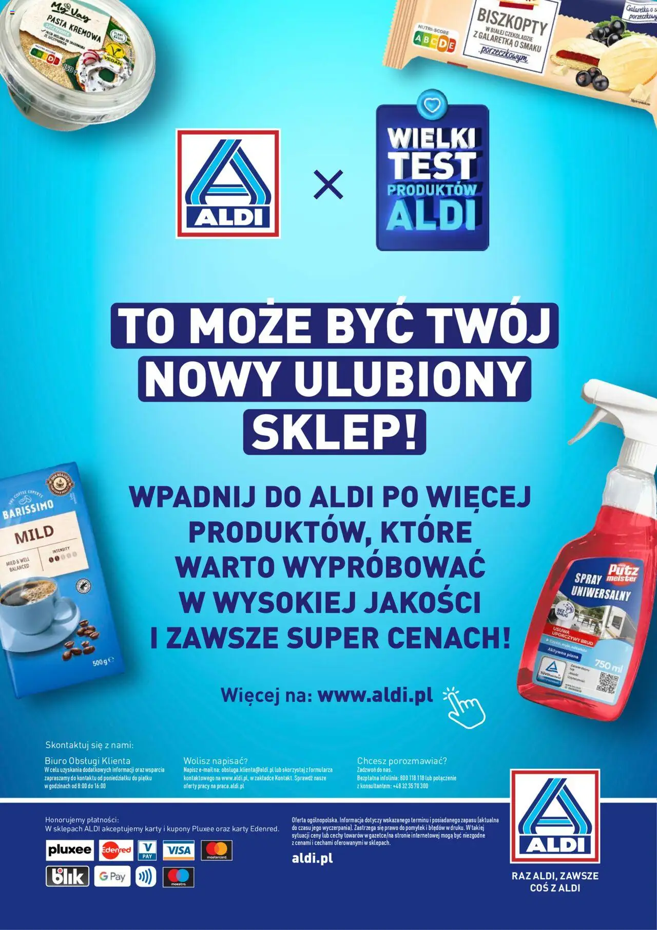 Aldi Gazetka - Wielki test od 17.02.2025 | Strona: 34 | Produkty: Galaretka, Biszkopty, Pasta