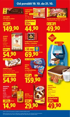 Náhled letáku CONFISERIE FIRENZE Muffiny s čokoládou, 450 g, světlé/kakaové, 1 kg = 155,33 Kč od 19.10.2026 | Strana: 25