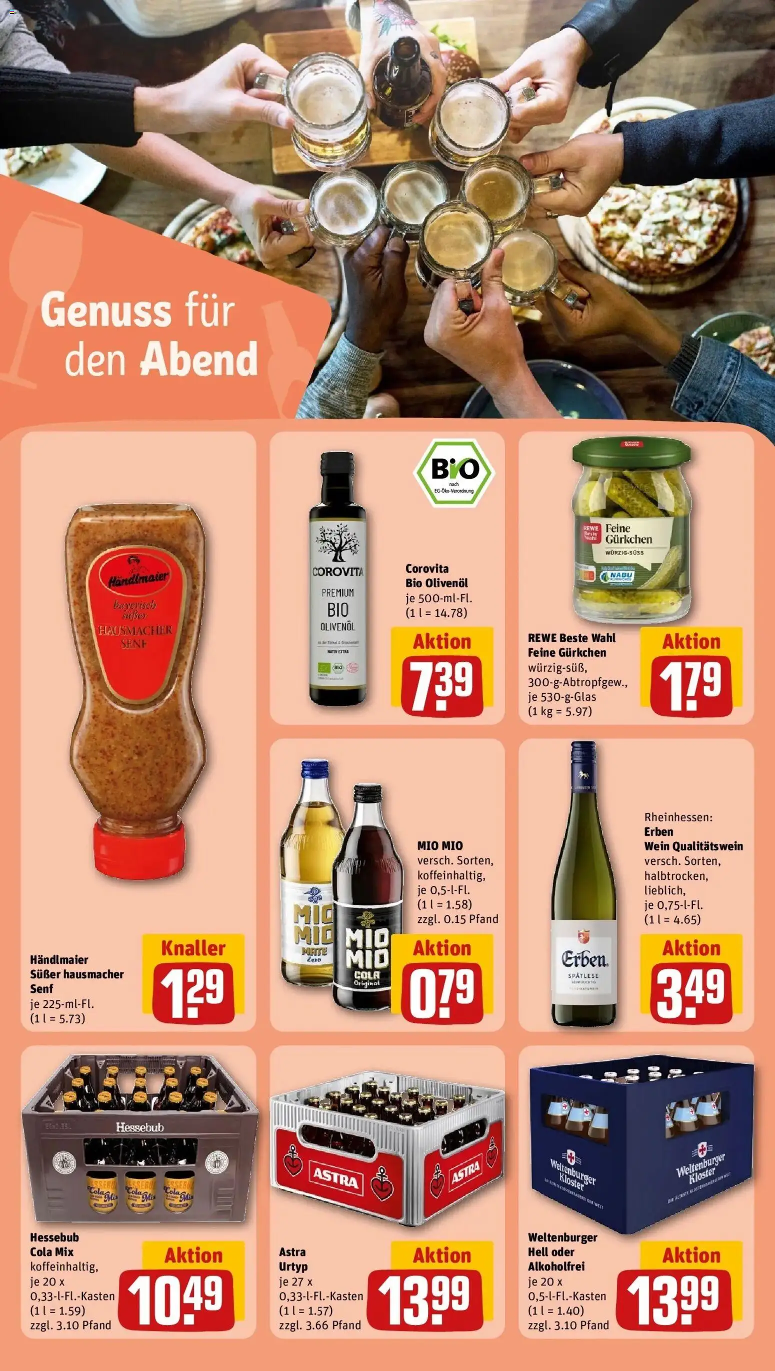 REWE Prospekt ab 05.10.2026 zum Blättern » Angebote | Seite: 21 | Produkte: Cola, Olivenol, Astra, Wein