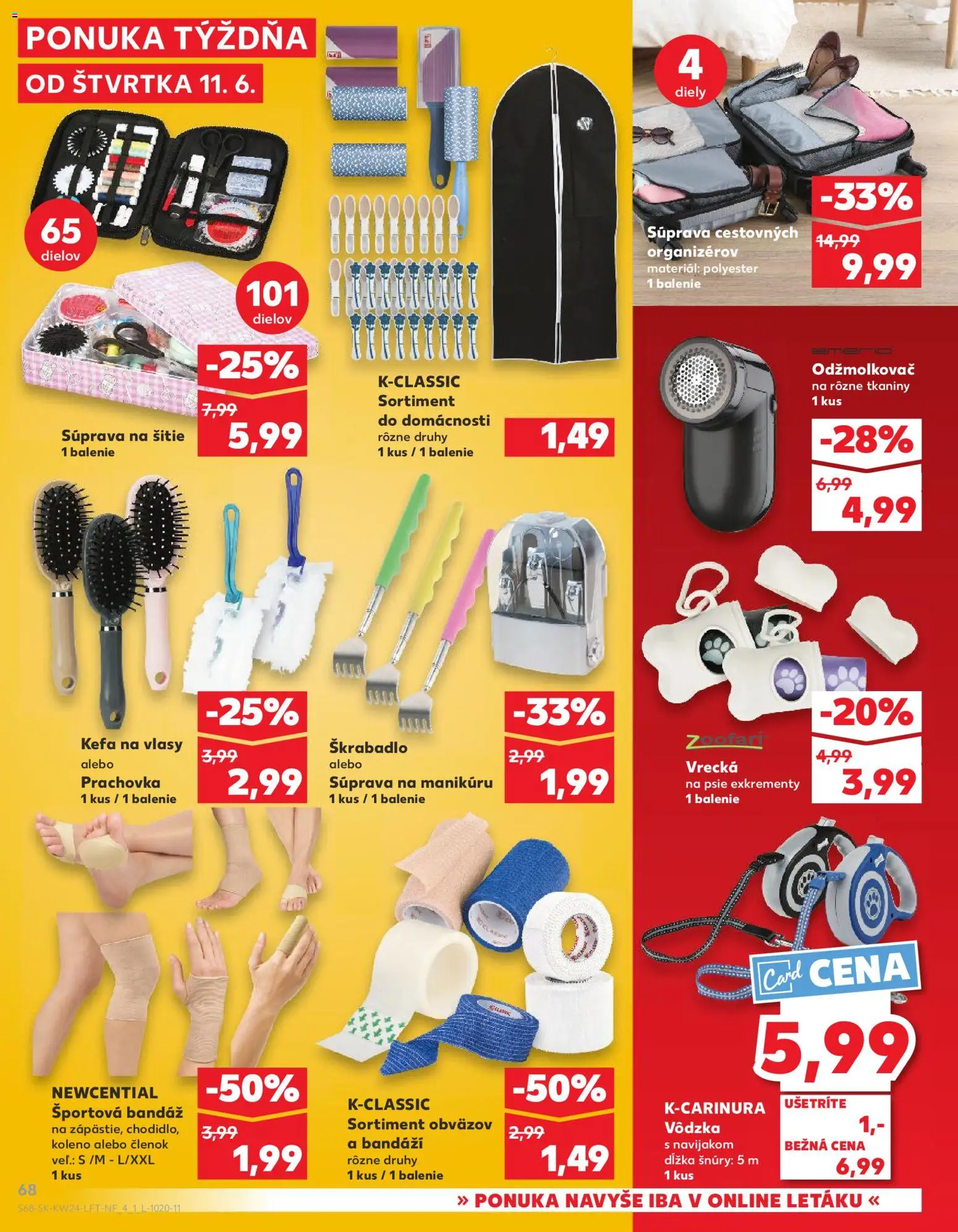 Nové Kaufland akcie – leták je platný od 11.06.2026 | Strana: 68 | Produkty: Odžmolkovač, Kefa