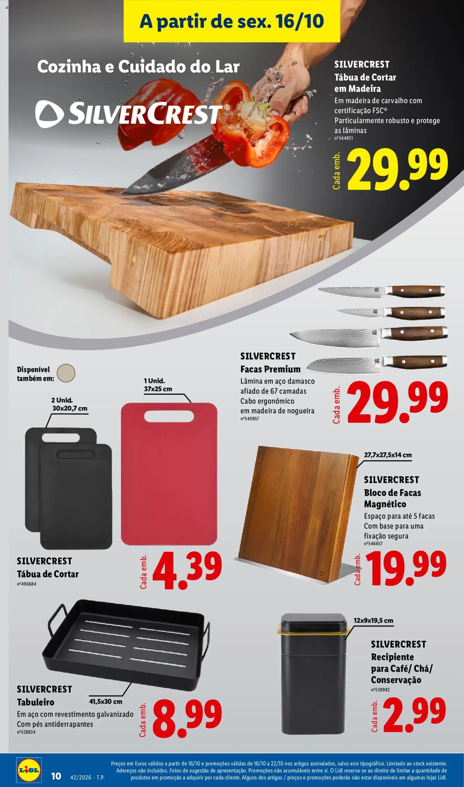 Lidl Promoções Fim de Semana │ válido de 16/10/2026 | Página: 14 | Produtos: Tábua, Cabo, Damasco, Base