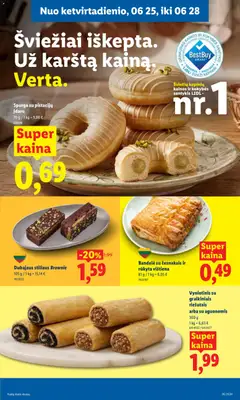 LIDL leidinys galioja nuo 2026.06.22 | Puslapis: 35 | Prekių: Spurga, Bandelė, Vištiena