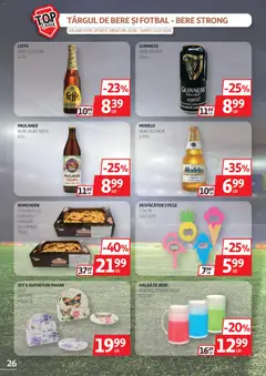 Ofertele Auchan valabile de la 17.06.2026 | Pagină: 26 | Produse: Congelator, Covrigei, Brânză, Bere