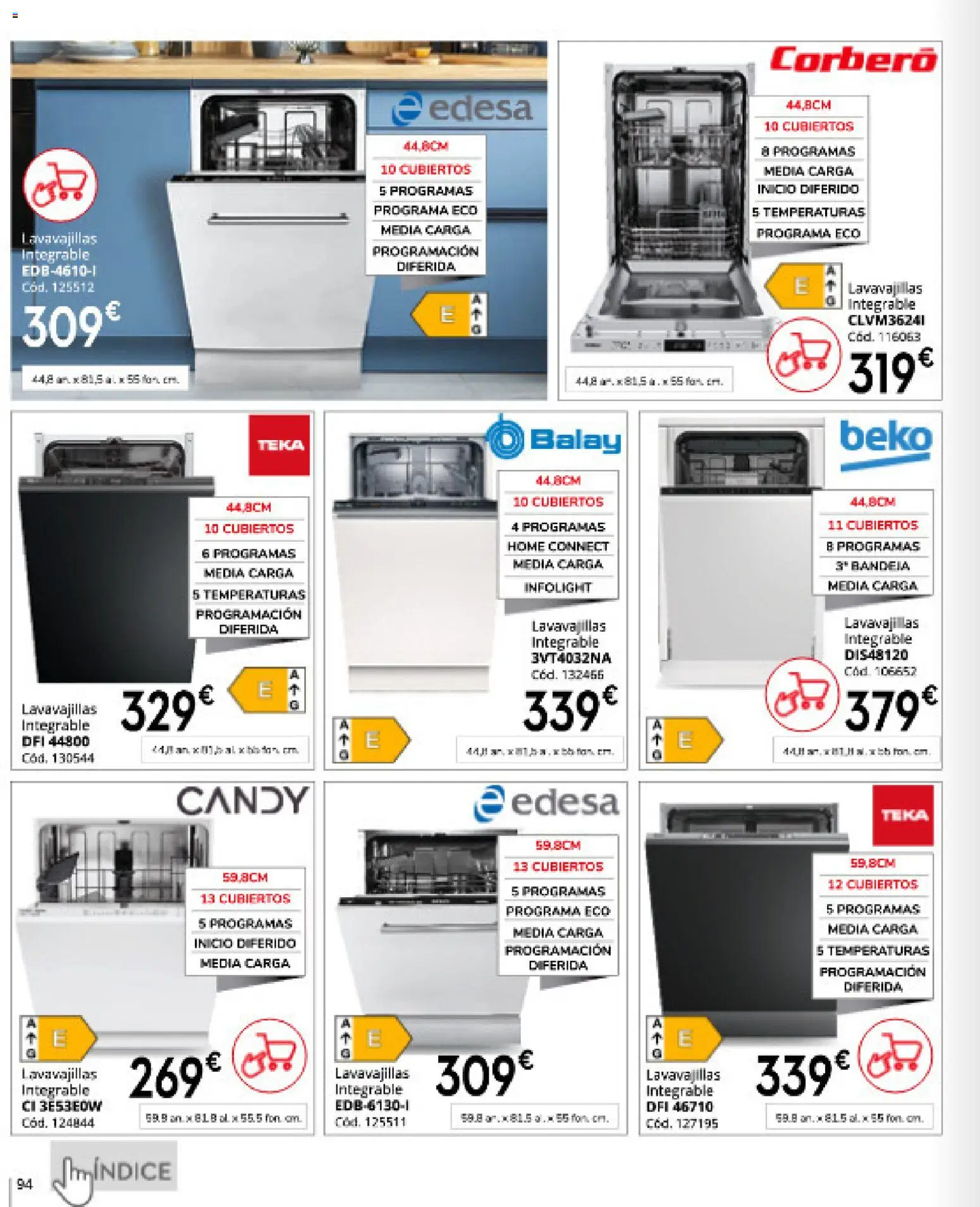 Conforama folleto │ válido desde el 16.04.2026 | Página: 94 | Productos: Lavavajillas