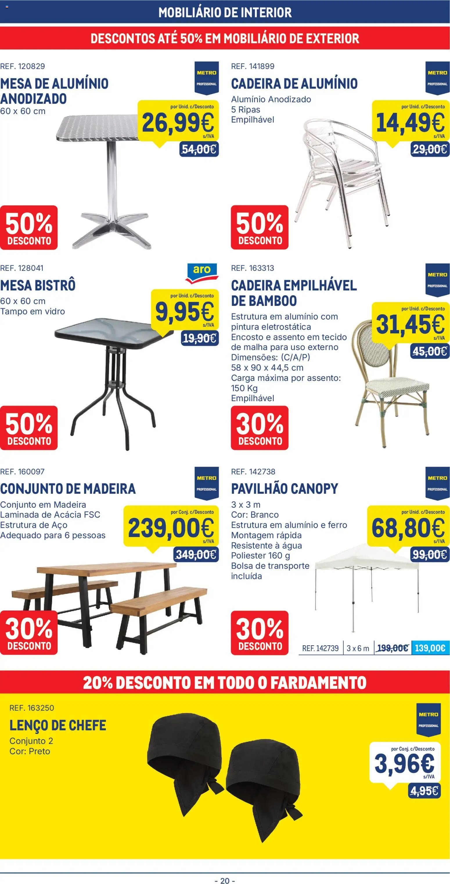 Makro folheto │ válido de 07/07/2026 | Página: 20 | Produtos: Bolsa, Ferro, Mesa, Lenço