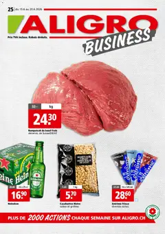 Aligro aktionen Business Chavannes, Matran, Genève, Sion ab 15.06.2026 gültig