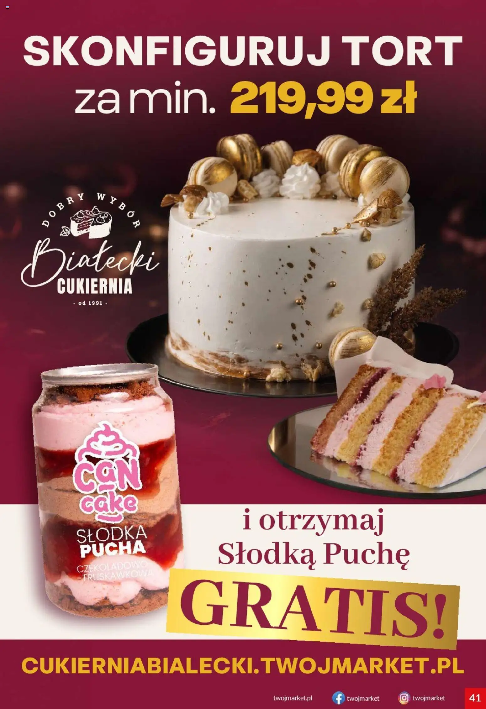 Twój Market gazetka od 05.08.2026 | Strona: 41 | Produkty: Tort