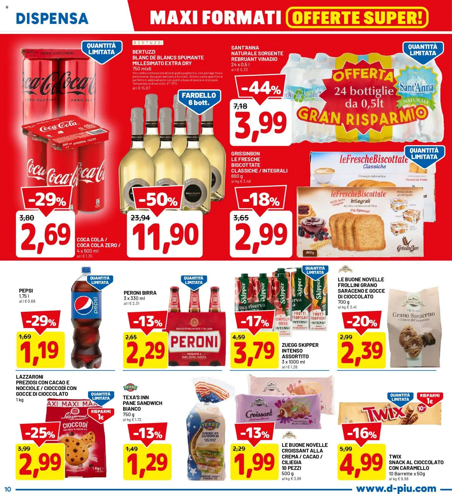 Volantino D Più del 20/07/2026 | Pagina: 10 | Prodotti: Pesce, Nocciole, Frollini, Aperitivo