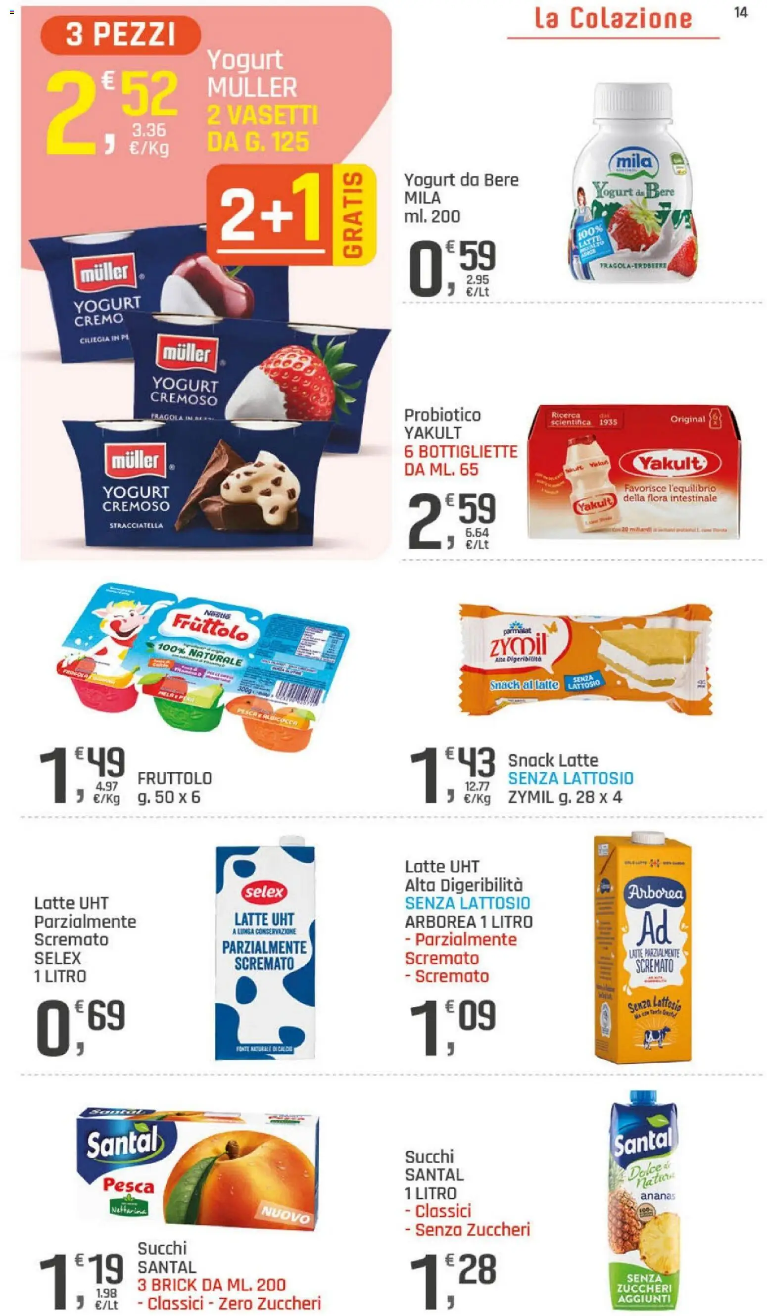 Volantino DOK del 02/09/2026 | Pagina: 14 | Prodotti: Yogurt, Pesca, Ananas, Stracciatella