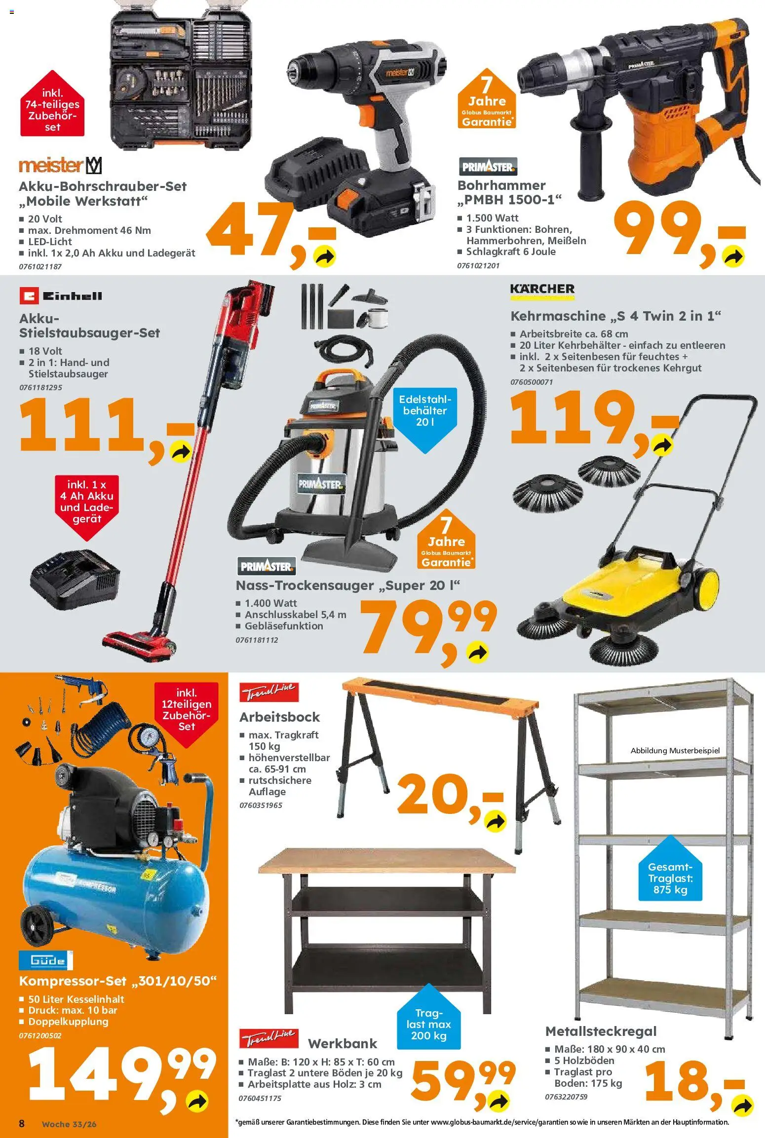 Globus Baumarkt Prospekt – gültig ab 10.08.2026 | Seite: 8