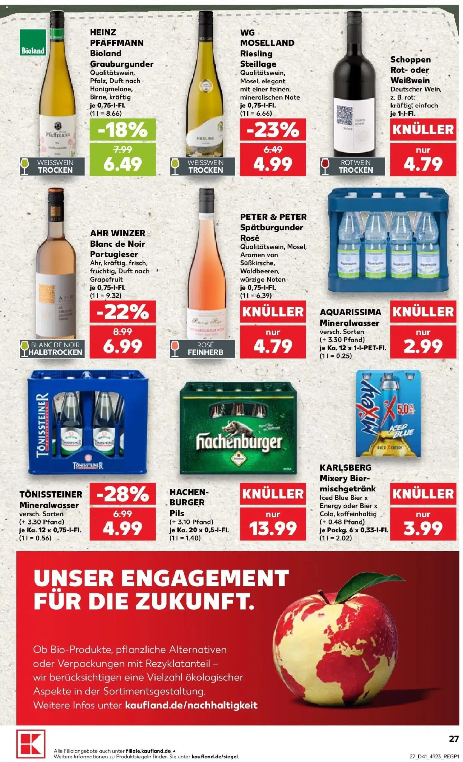 Prospekt Kaufland ab 08.10.2026 » Angebote Online zum Blättern | Seite: 27 | Produkte: Energy, Bier, Pils, Mineralwasser