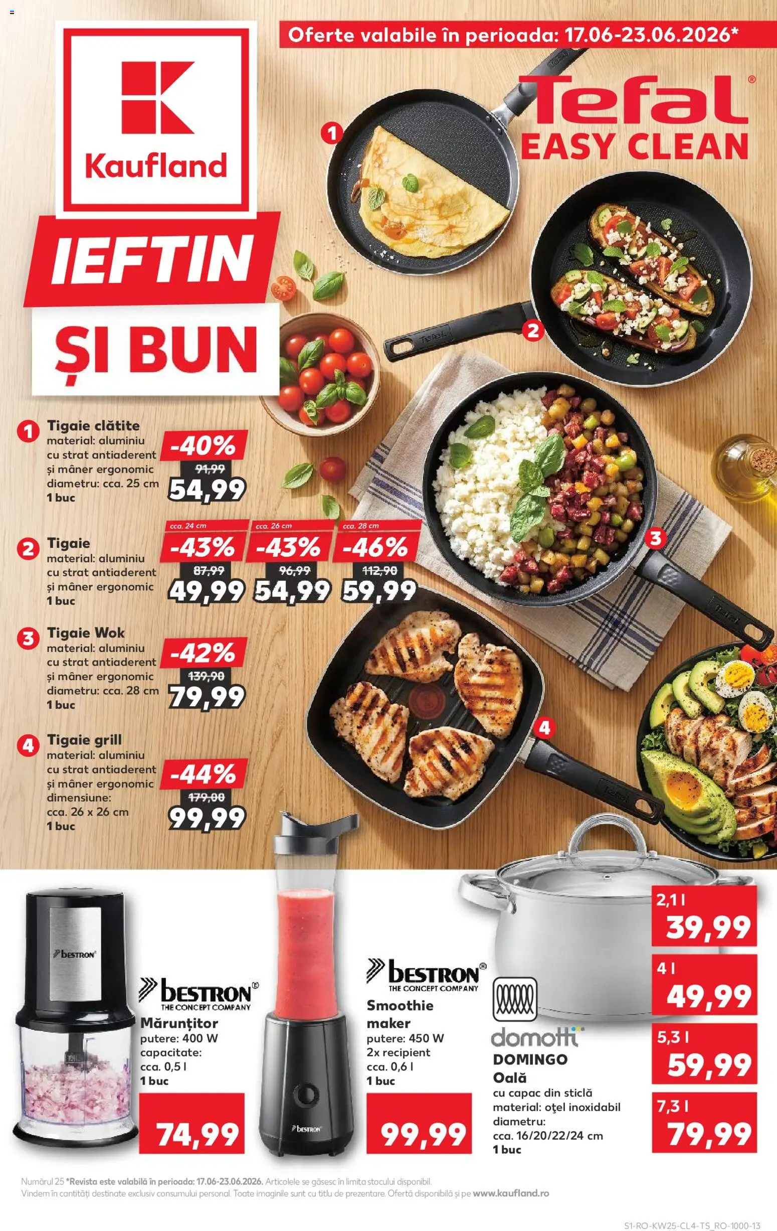 Noul catalog Kaufland – valabil de la 17.06.2026 | Pagină: 1 | Produse: Tigaie, Grill, Clătite, Smoothie