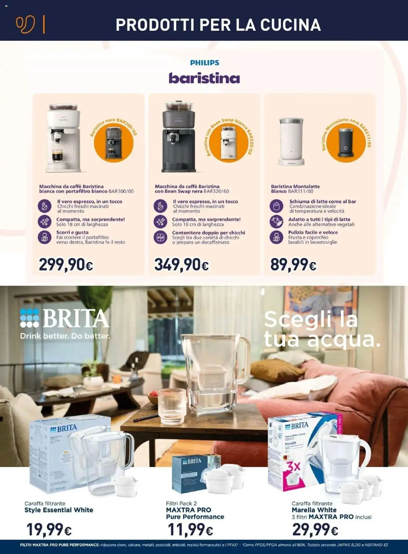 Volantino Unieuro del 12/10/2026 | Pagina: 4 | Prodotti: Caraffa, Coperchio, Latte, Lavastoviglie