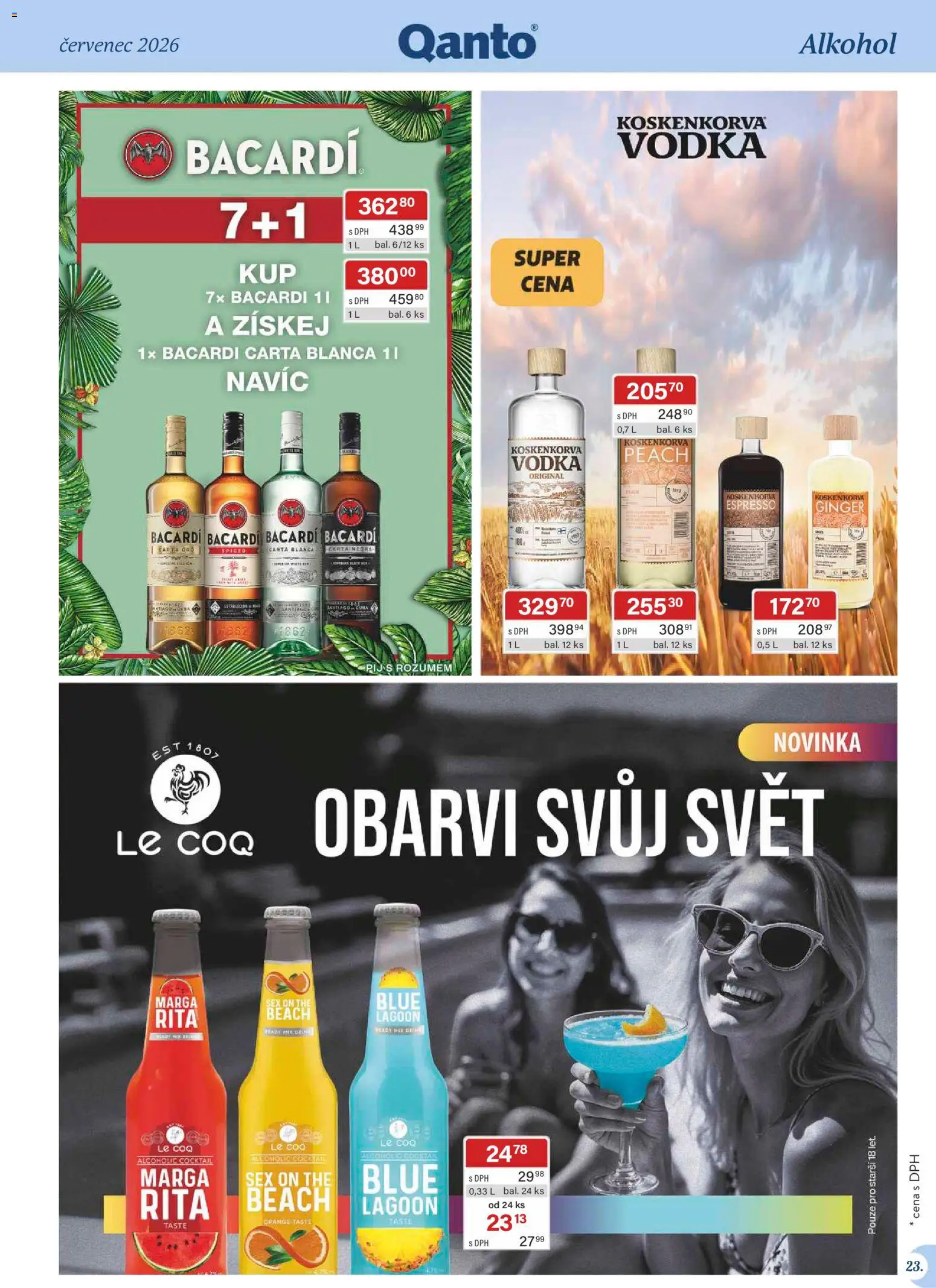 Astur & Qanto leták - Velkoobchod 07/2026 od 01.07.2026 | Strana: 23 | Produkty: Vodka