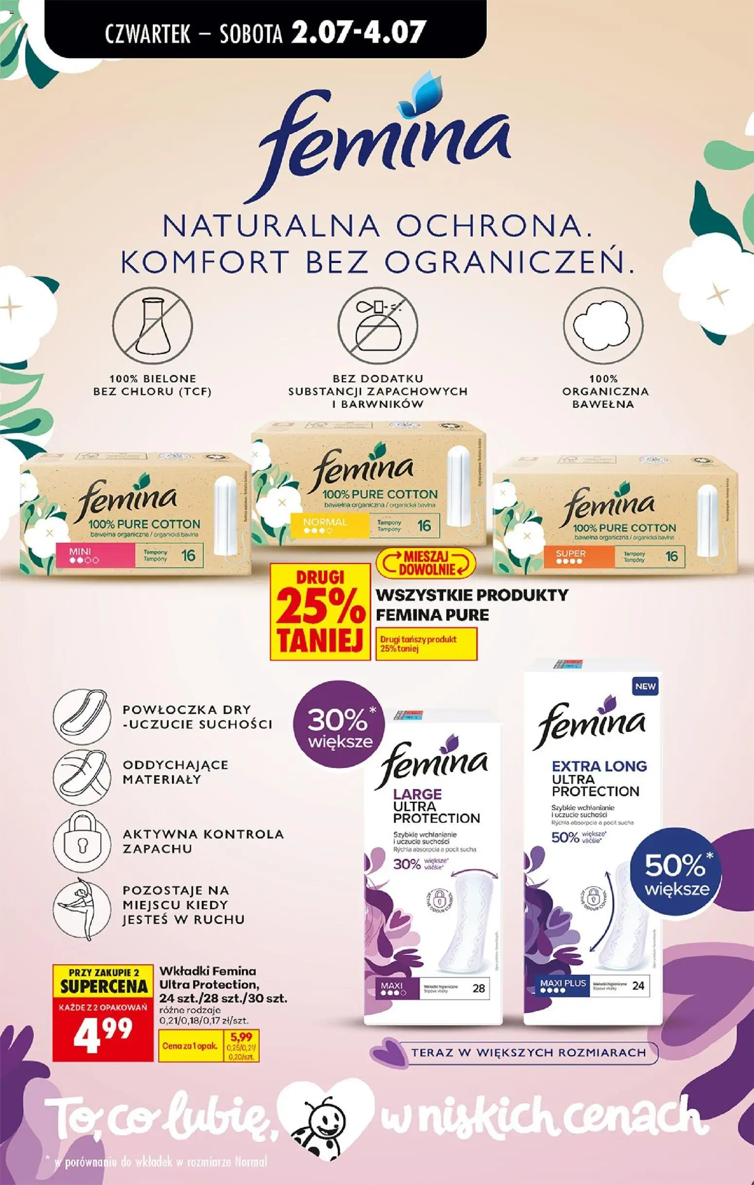 Biedronka gazetka od czwartku od 02.07.2026 | Strona: 79 | Produkty: Tampony