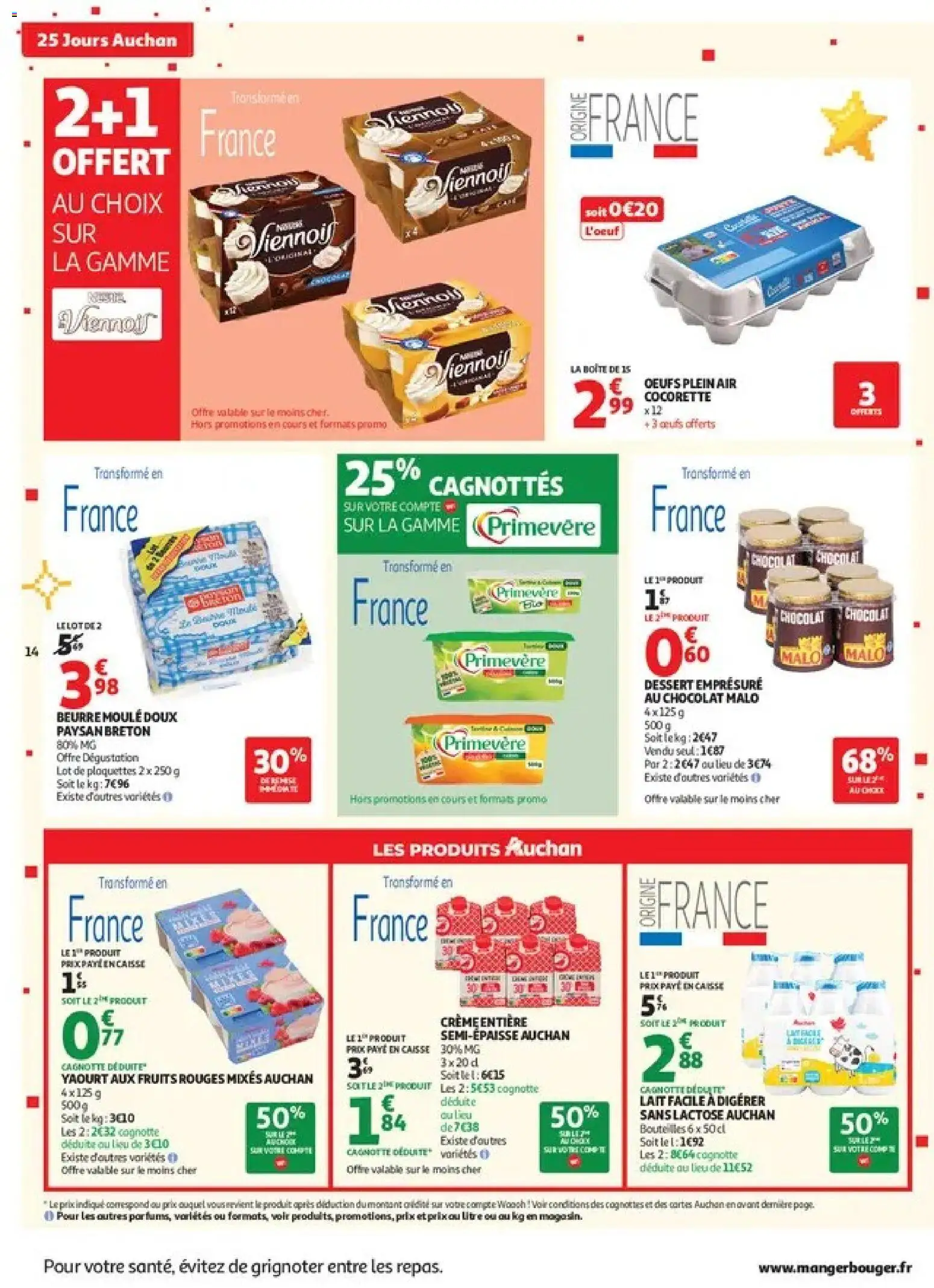 {H1} | Page: 14 | Produits: Fruits, Lait, Yaourt, Crème