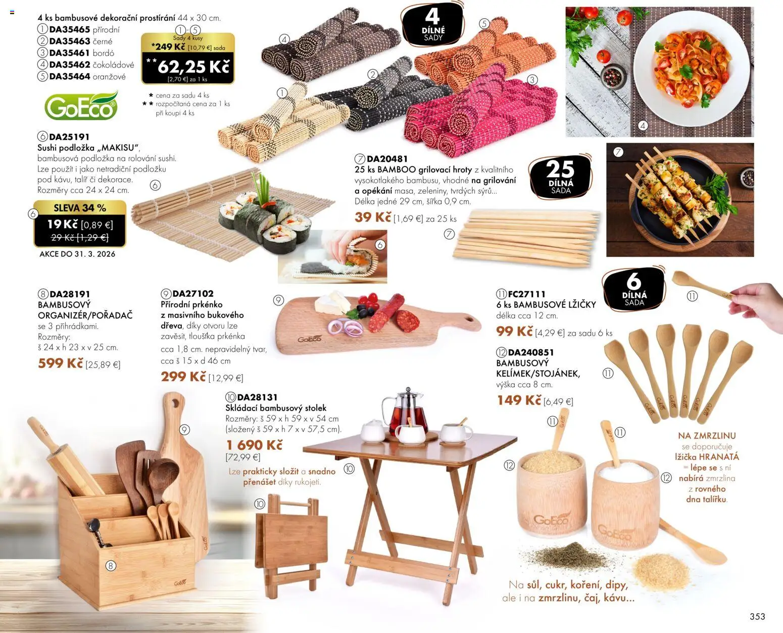 Nové Dedra akcie – leták je platný od 01.06.2026 | Strana: 53 | Produkty: Zmrzlina, Sushi