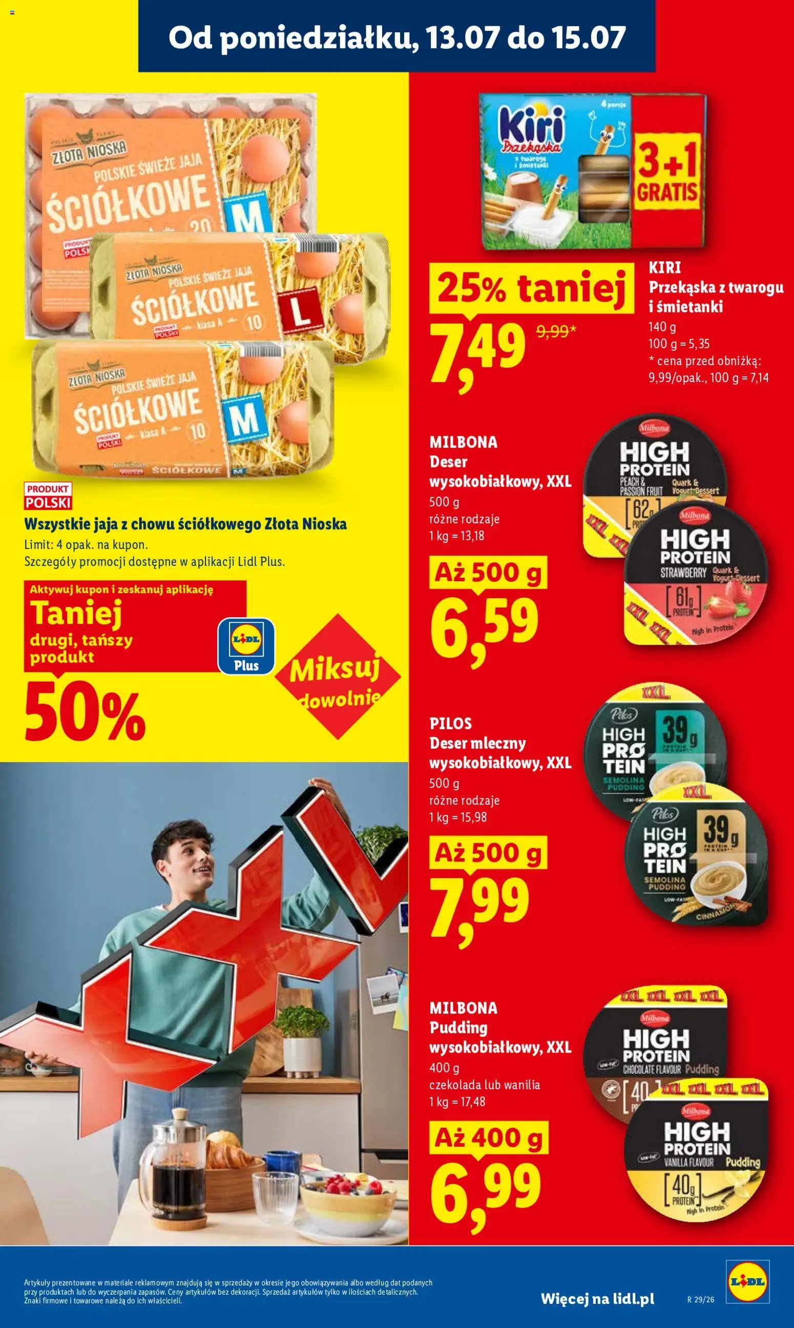 Lidl Polsko leták od 13.07.2026 | Strana: 51 | Produkty: Milbona, Protein, Semolina