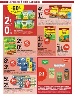 E.Leclerc - Prévisualisation de MÉLANGE AUX ÉPICES "OLD EL PASO", Guacamole 20 g. Le kg : 55 €. Par 2 (40 g) : 1,45 € au lieu de 2,20 €. Le kg : 36,25 €. Également disponible en variétés Fajita 30 g (le kg à l'unité : 36,67 €) ou Burrito 40 g (le kg à l'unité : 27,50 €) valide à partir de 09.06.2026 | Page: 50