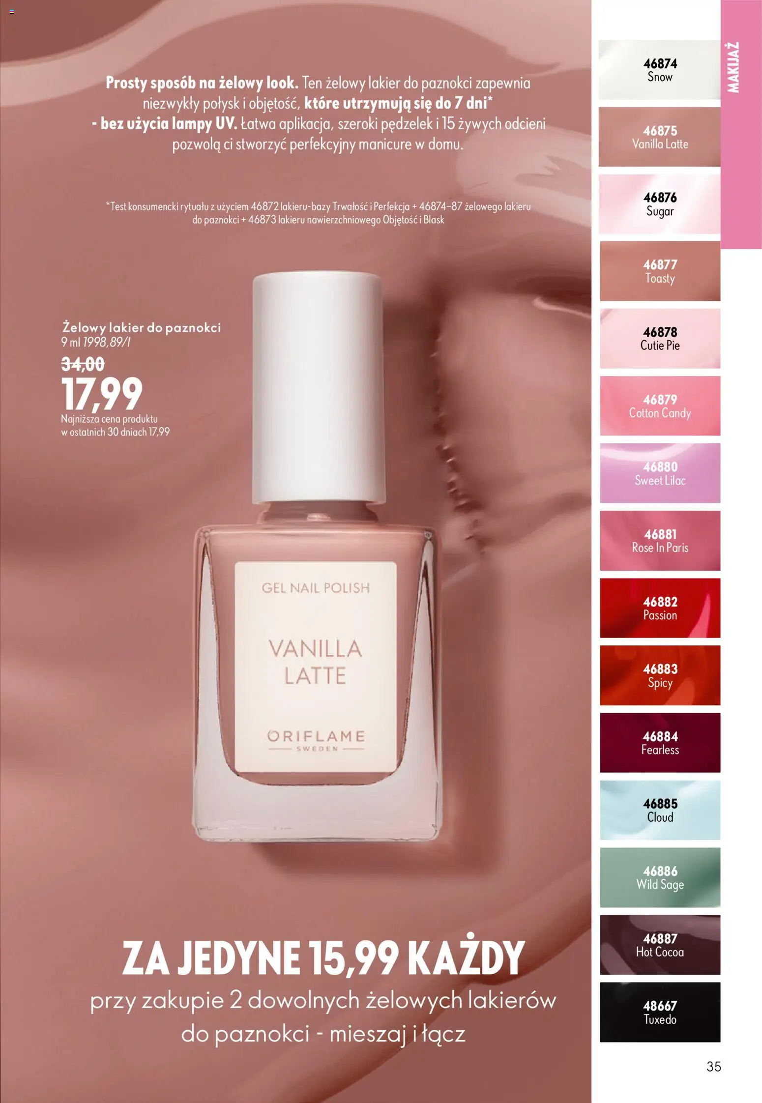 Oriflame Katalog 11 2026 od 29.07.2026 | Strona: 35 | Produkty: Makijaż, Lakier do paznokci