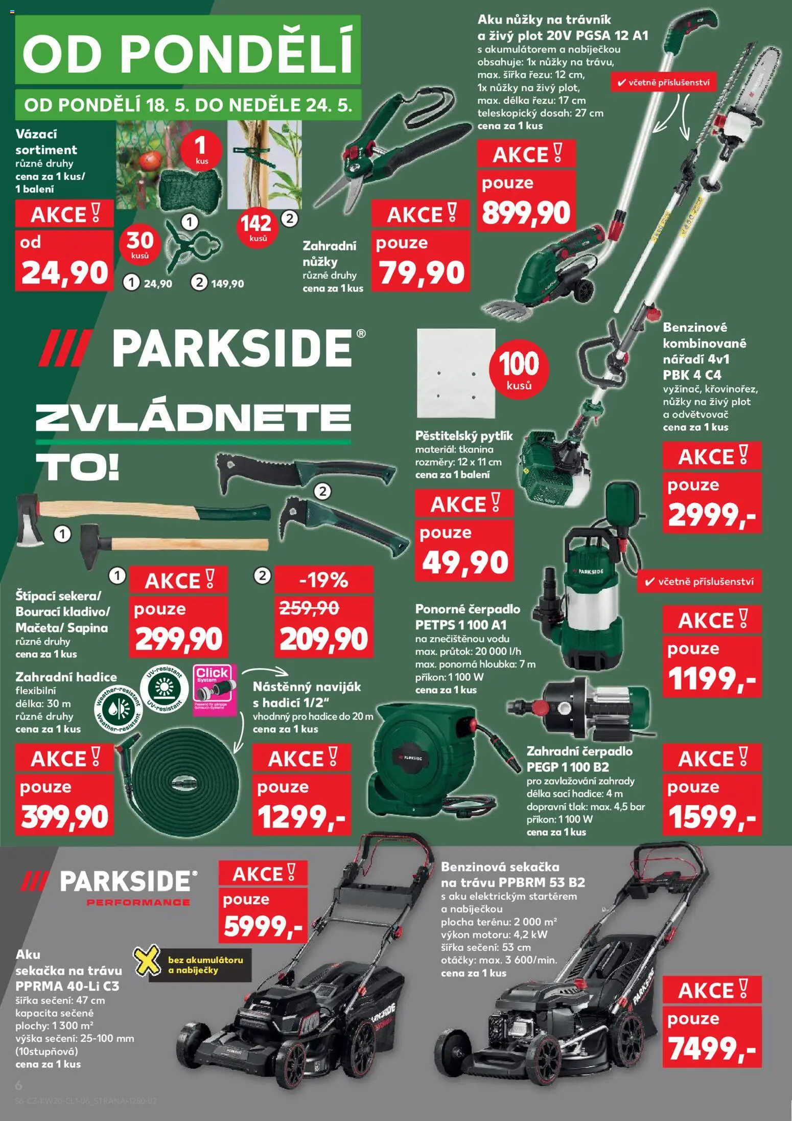 Kaufland leták - Ostrava od 13.05.2026 | Strana: 6 | Produkty: Nůžky, Naviják, Nářadí, Aku nůžky