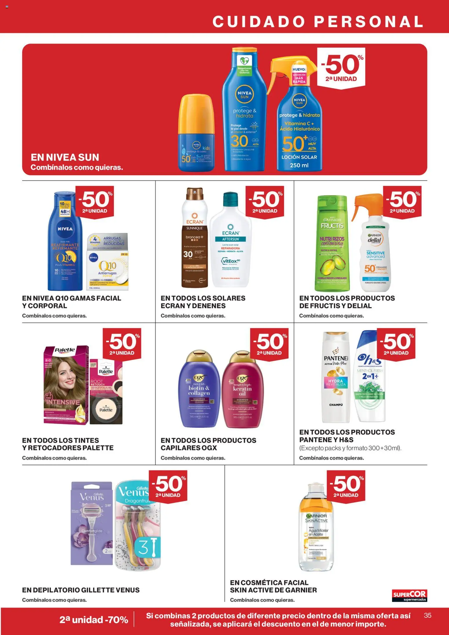 Supercor Canarias │ válido desde el 21.05.2026 | Página: 35 | Productos: Agua micelar, Leche, Aceite
