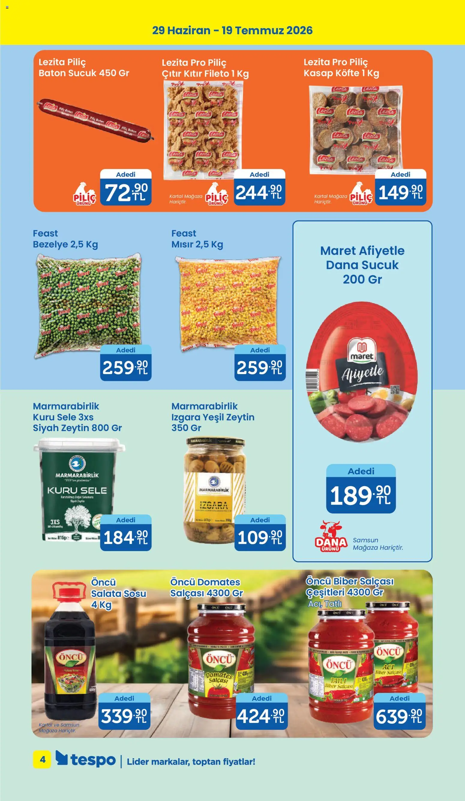 Tespo Katalog - 29 Haziran 2026 tarihinden itibaren geçerlidir | Sayfa: 4