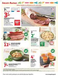 Auchan - Prévisualisation de SALADE DE POMMES DE TERRE AU THON AUCHAN TRAITEUR, SALADE DE POMMES DE TERRE AU THON AUCHAN TRAITEUR, La barquette de 200 g, Soit le kg: 12€50, 0€50 crédités sur votre compte Woah!, Au stand traiteur, Existe d'autres variétés valide à partir de 28/07/2026 | Page: 16