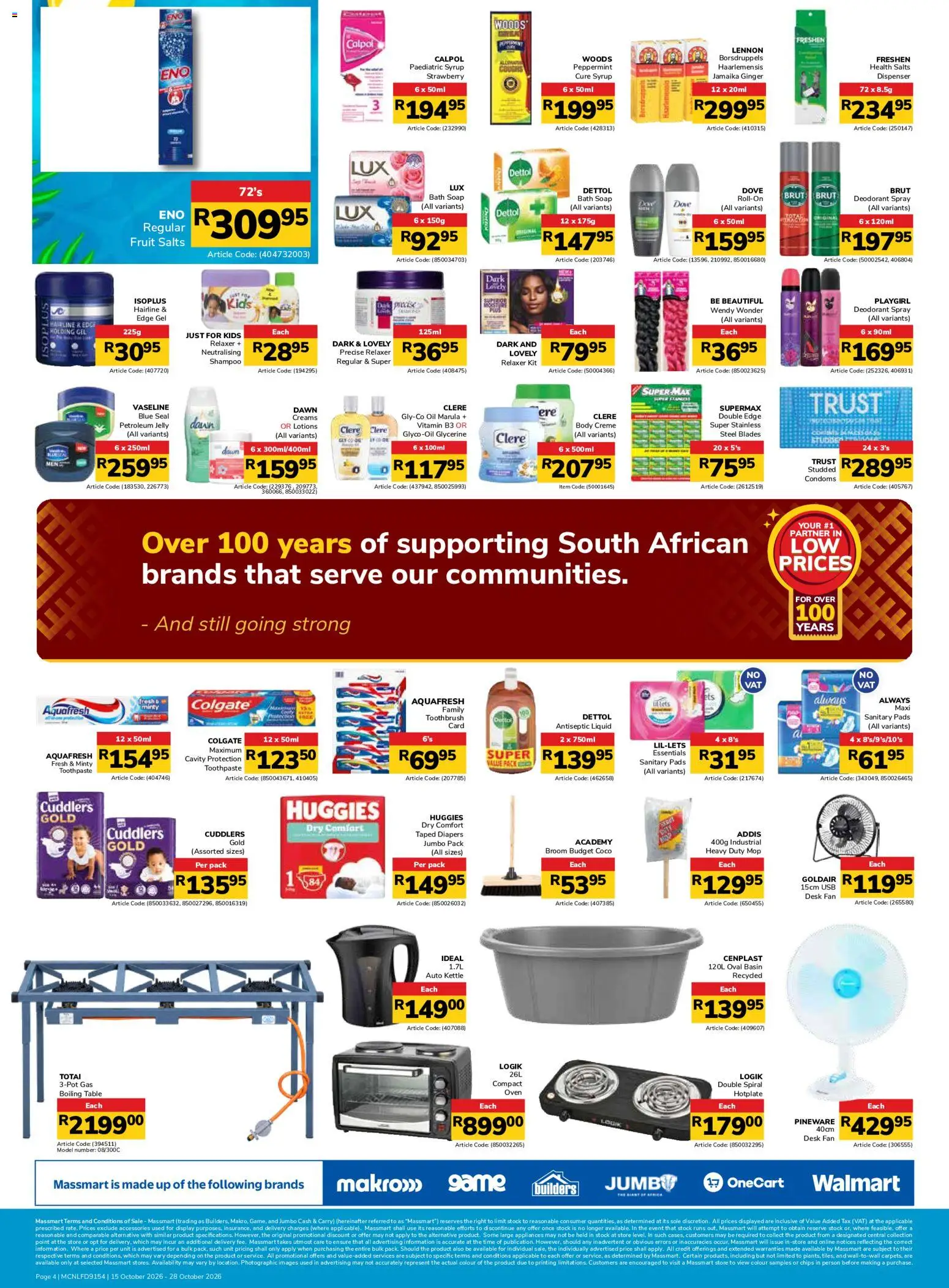 New Jumbo catalogue – valid from 06/10/2026 | Page: 4 | Products: Diapers, Oil, Shampoo, Soap