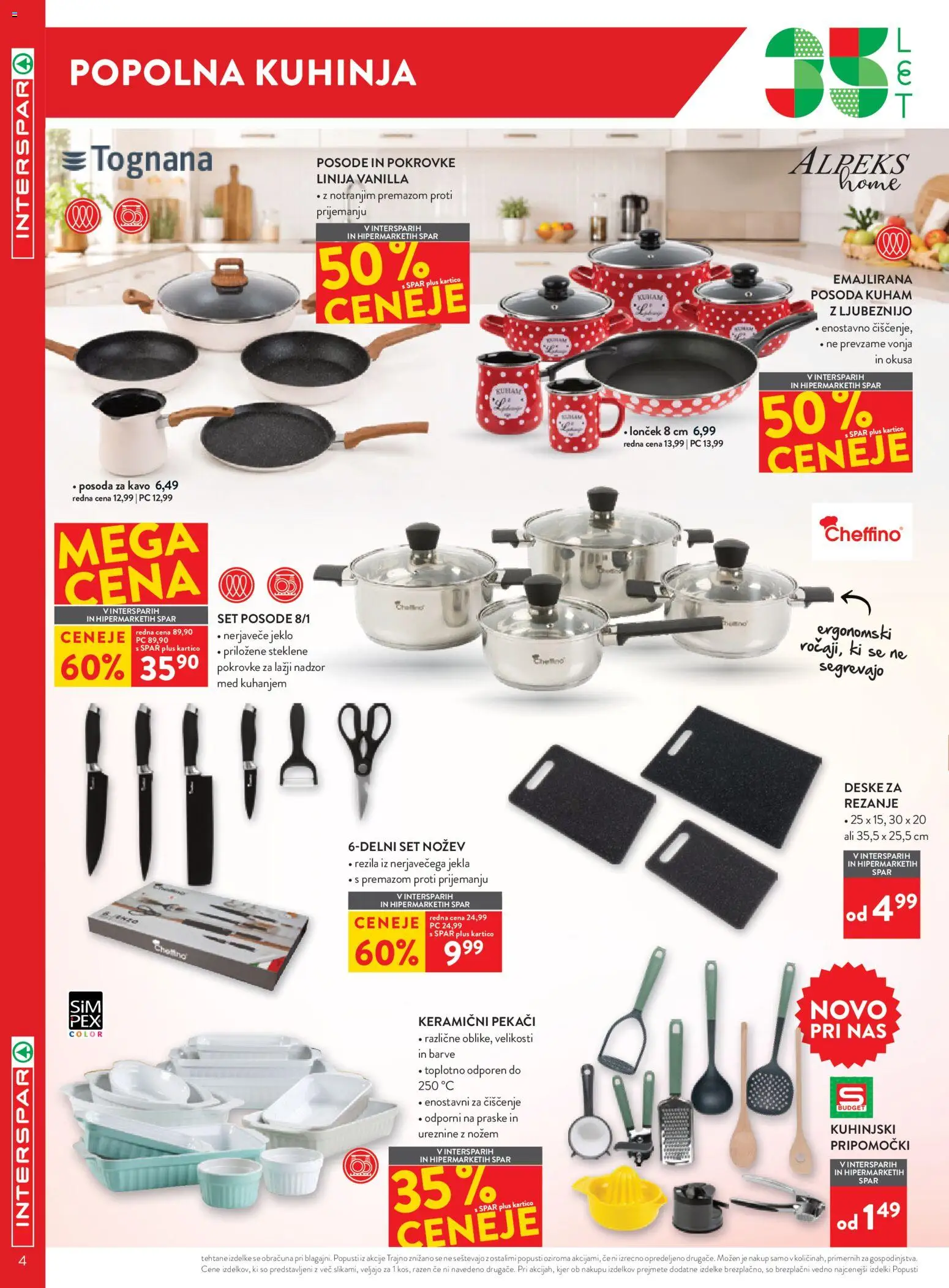 Novi Spar katalog ponudbe – veljaven od 05.08.2026 | Stran: 4 | Izdelki: Kuhinja