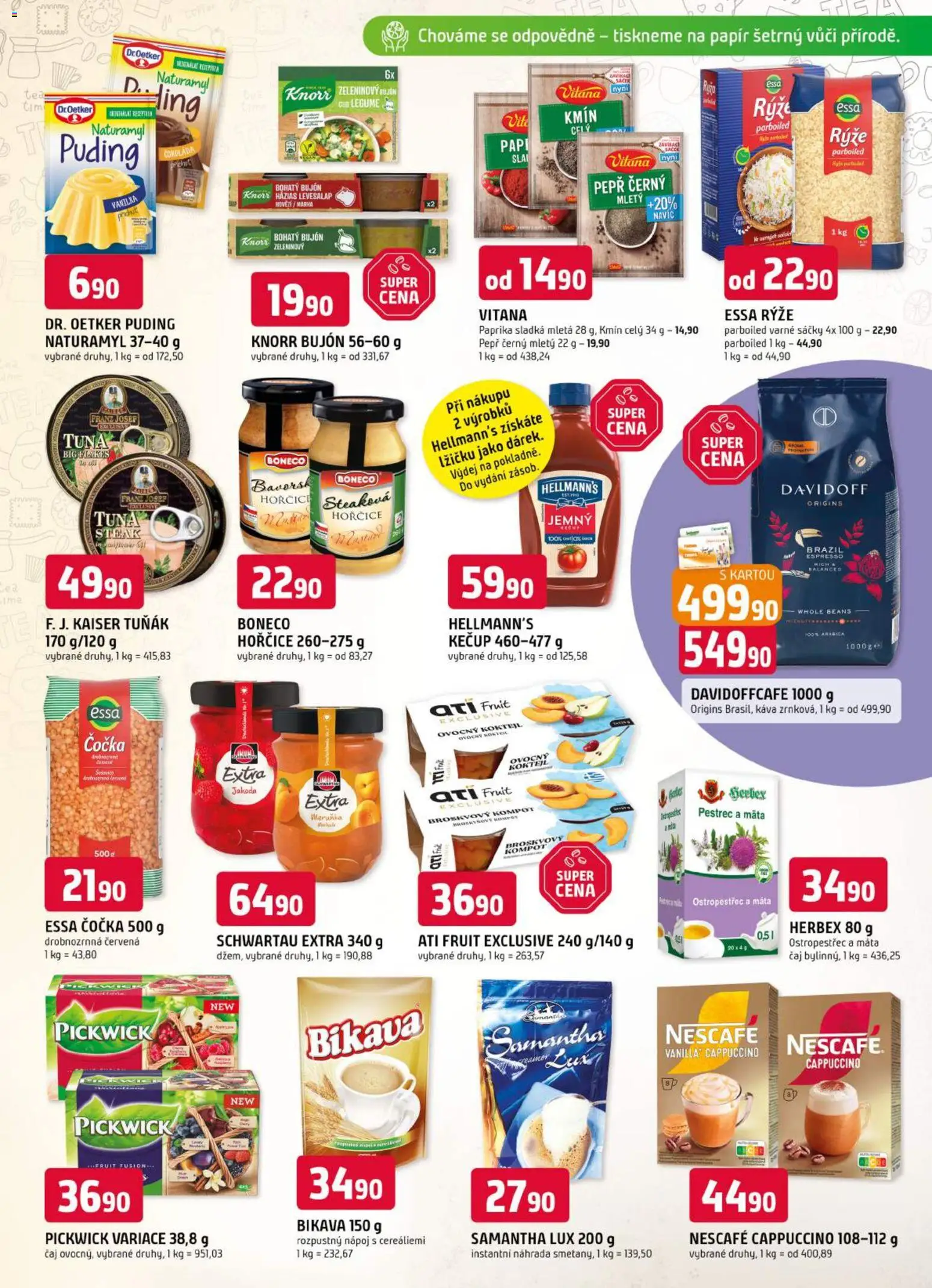 Trefa leták od 21.10.2026 | Strana: 7 | Produkty: Káva, Čaj, Steak, Hellmann's