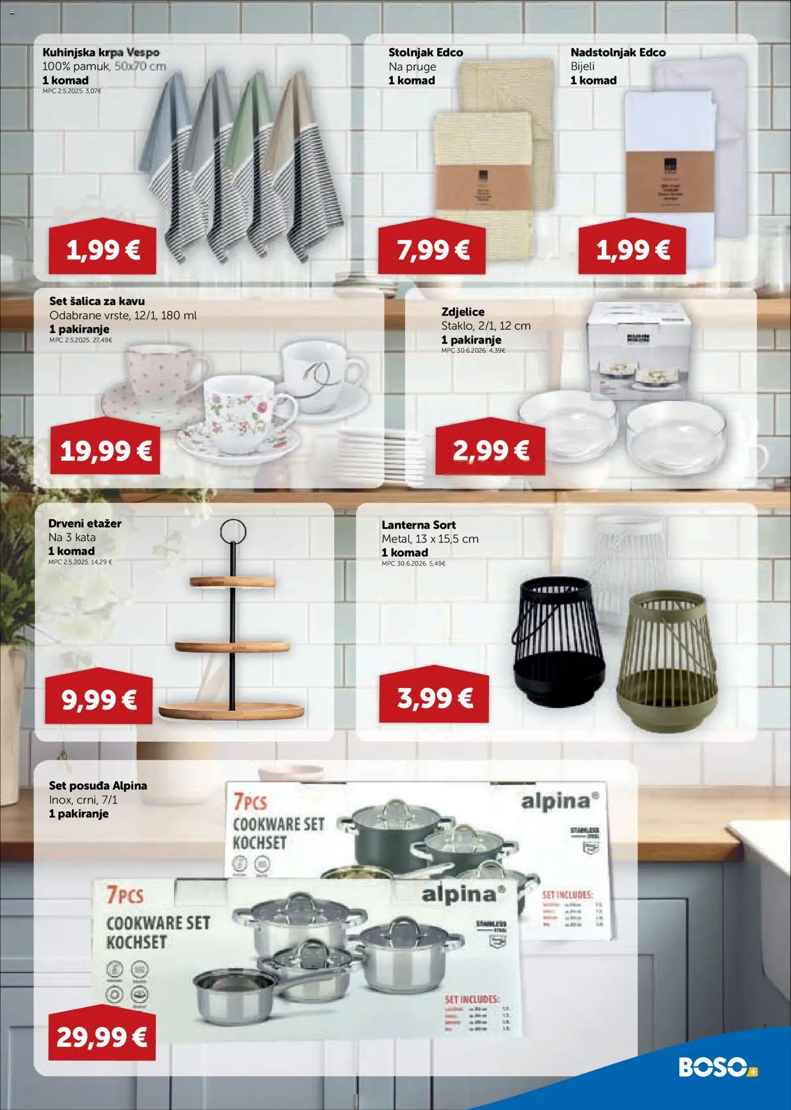 Boso katalog | vrijedi od 06.08.2026 | Stranica: 13 | Proizvodi: Krpa, Stolnjak, Šalica