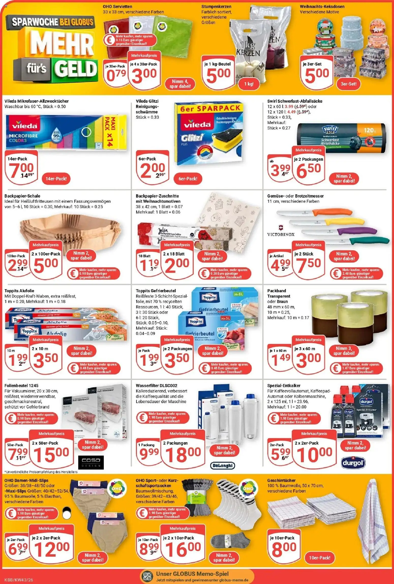 Globus Prospekt Koblenz-Bubenheim (ab 19.10.2026) » Angebote online | Seite: 25 | Produkte: Schwämme, Gemüse