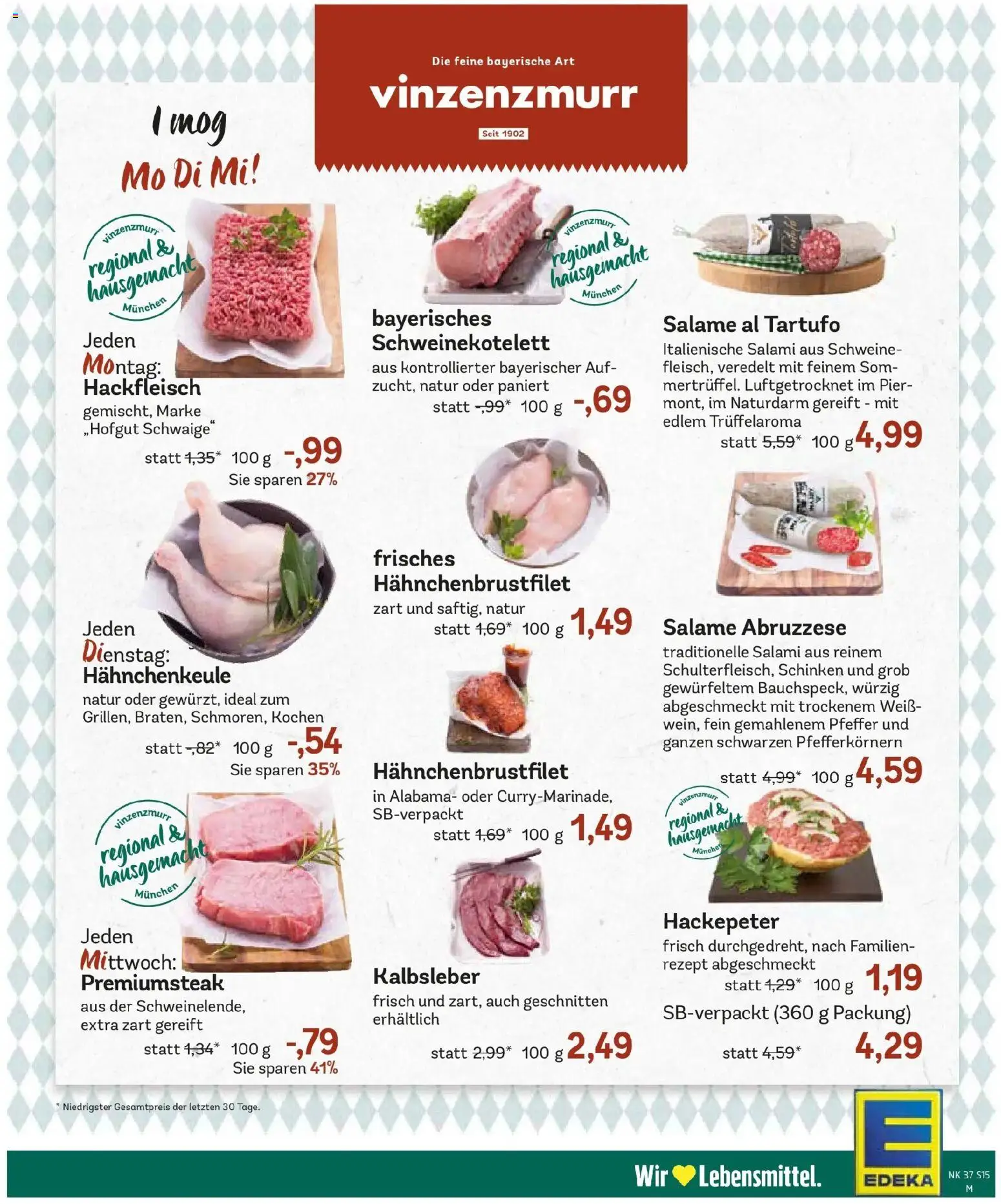 Edeka Prospekt Haar (ab 07.09.2026) » Angebote Online | Seite: 17 | Produkte: Pfeffer, Salami, Schinken, Hackfleisch