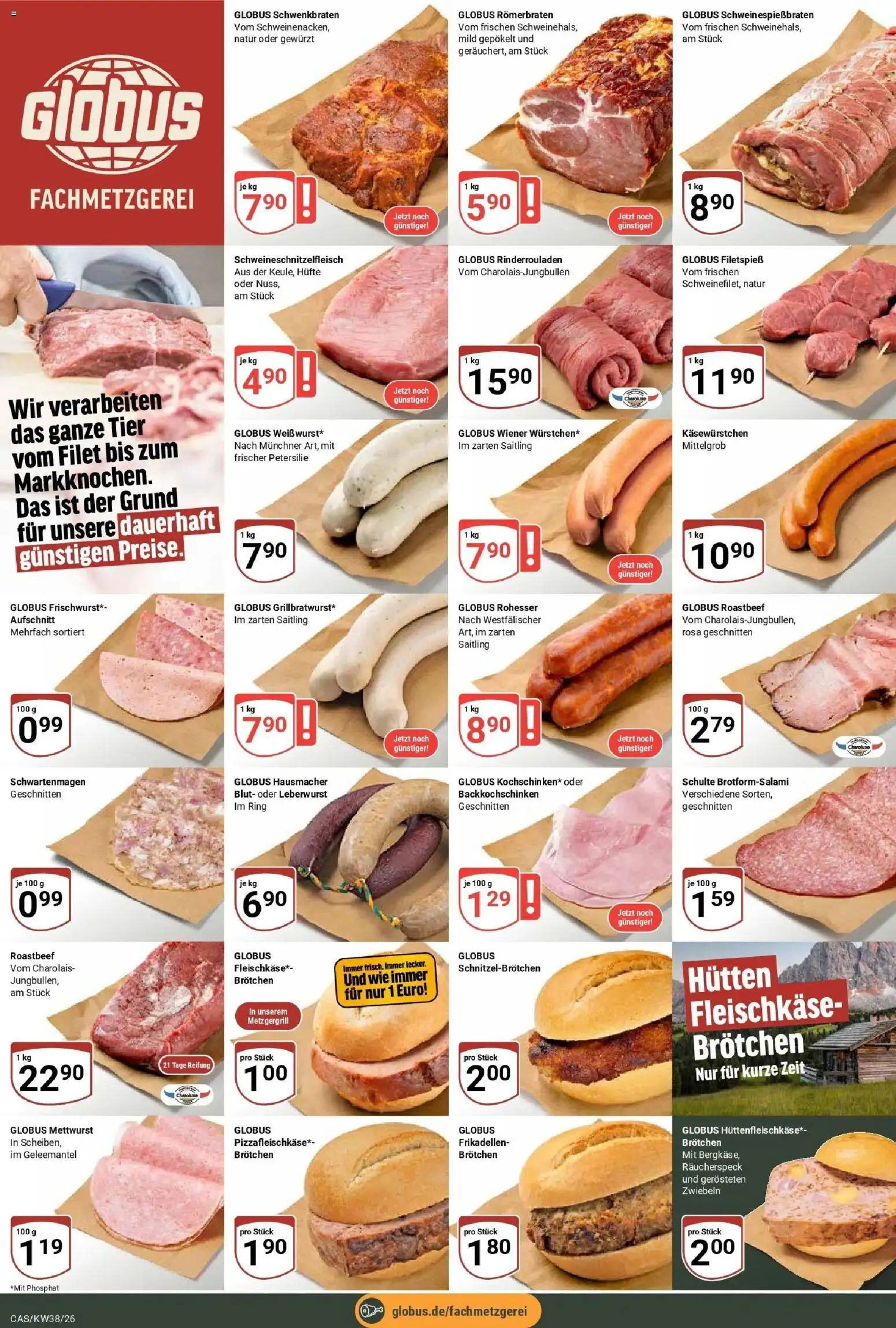Globus Prospekt Castrop-Rauxel (ab 14.09.2026) » Angebote online | Seite: 11 | Produkte: Rinderrouladen, Roastbeef, Zwiebeln, Petersilie