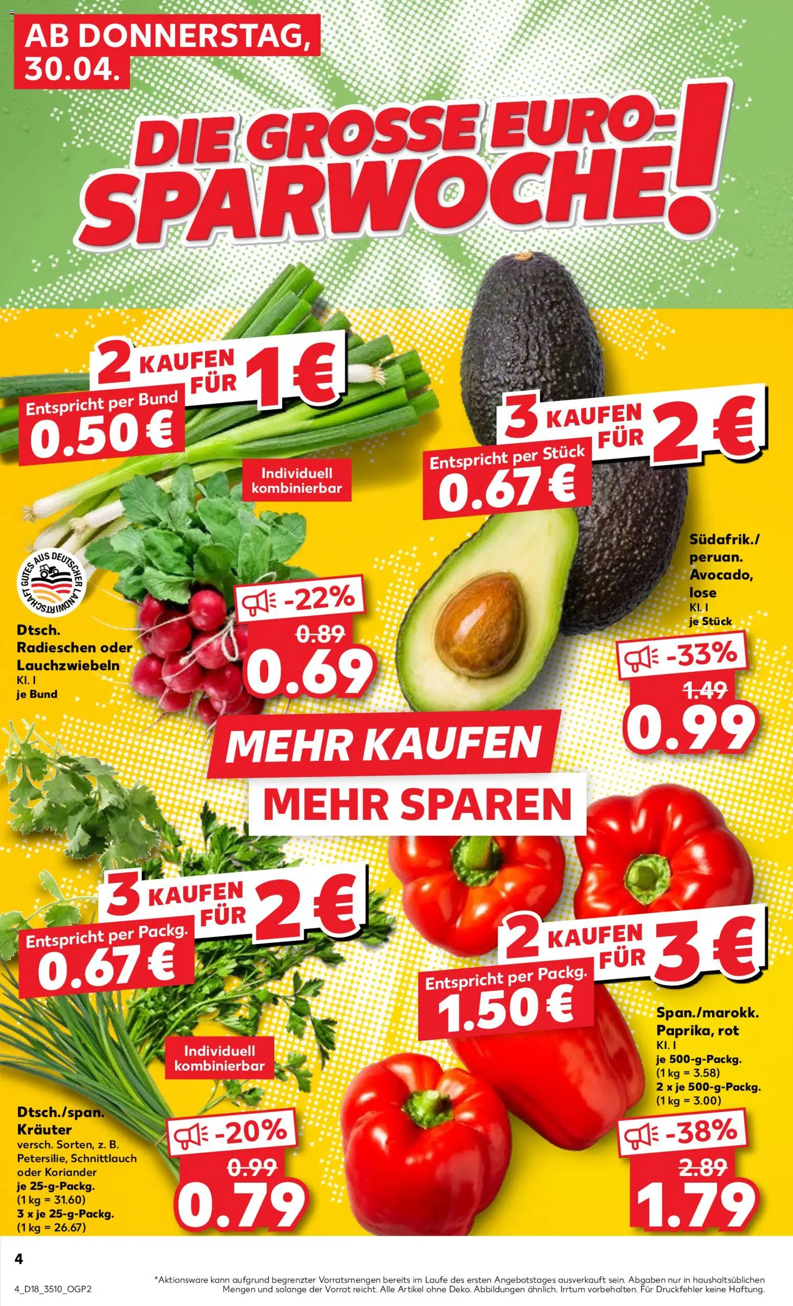 Kaufland Prospekt Zeitz	 – gültig ab 30.04.2026 | Seite: 4 | Produkte: Avocado