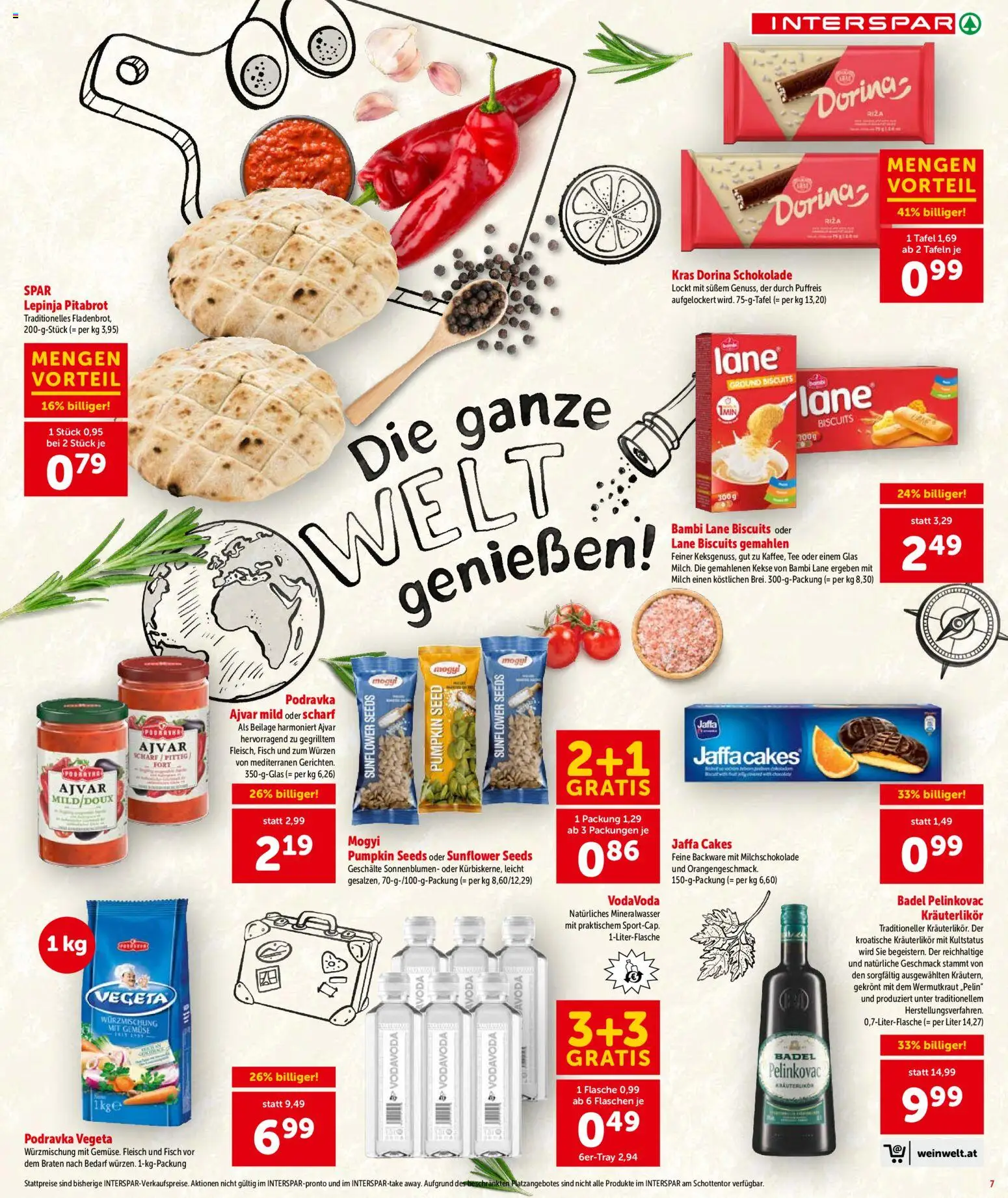 Interspar Flugblatt - Tirol gültig ab 25.06.2026 | Seite: 7 | Produkte: Kekse, Gemüse, Schokolade, Tee